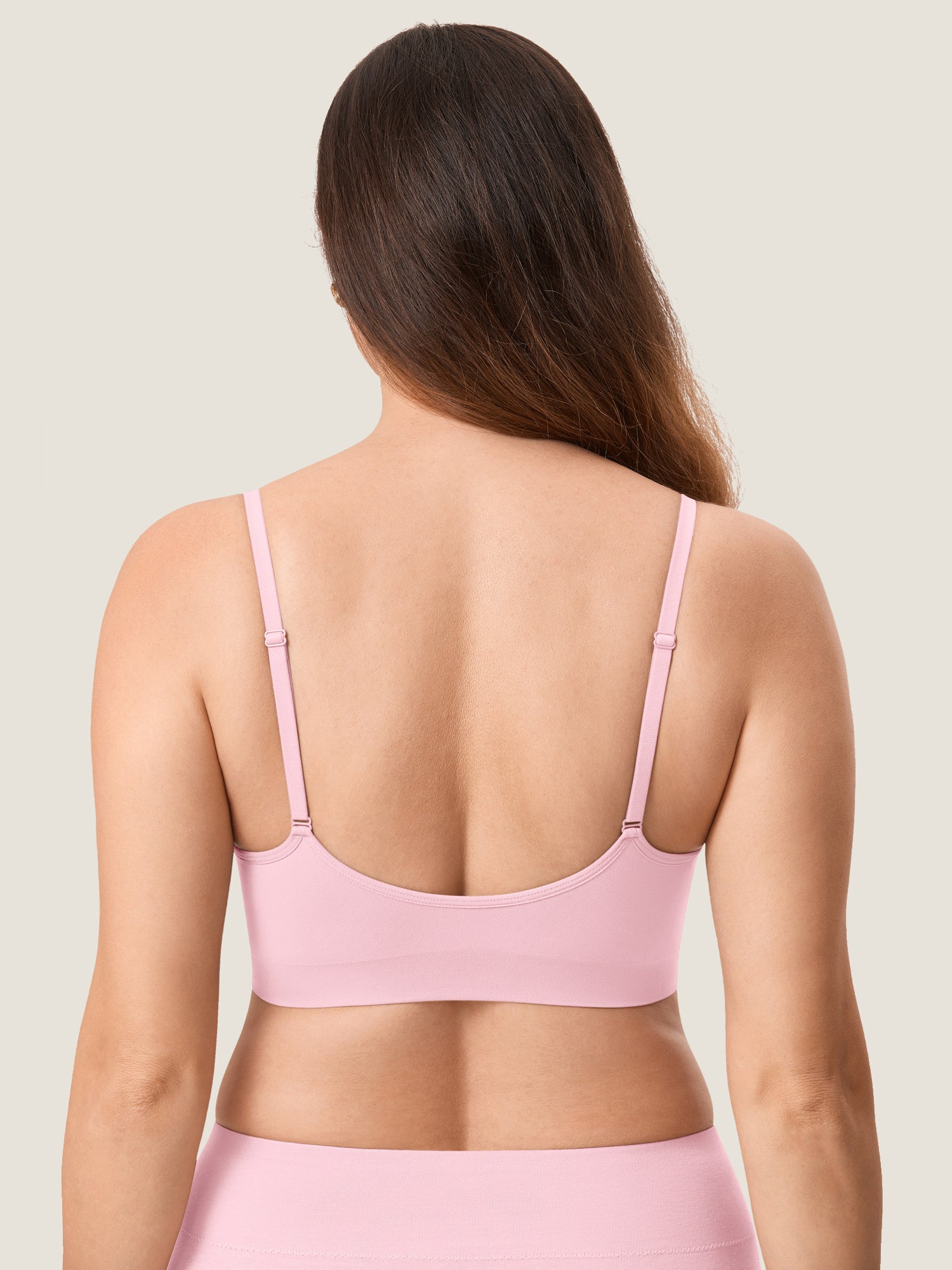 MOMANDA Women's Seamless Soft Knit Nursing Bra Hazelnut