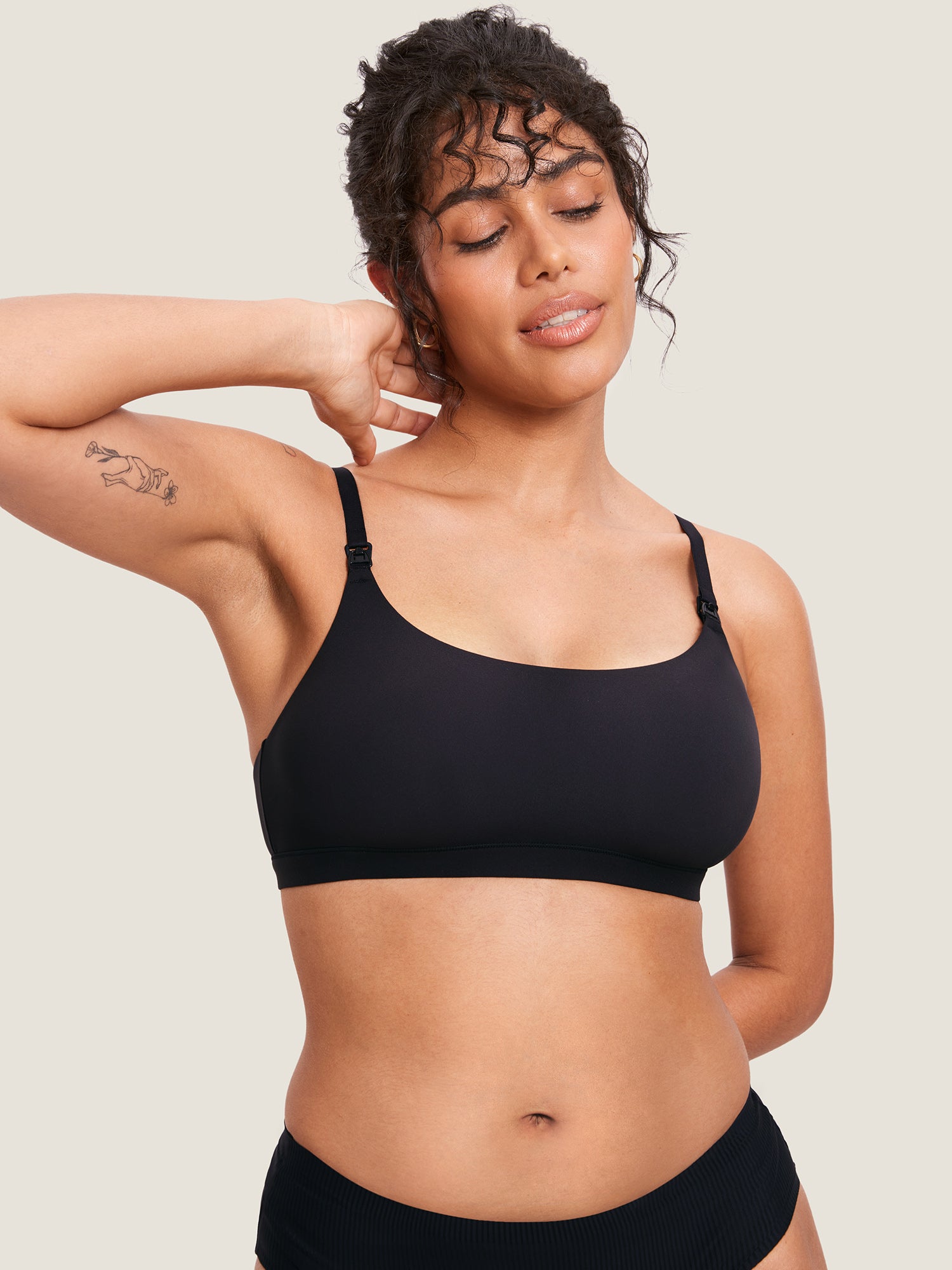 MOMANDA Women's Inbarely® Scoop Nursing Bra Candy Pink