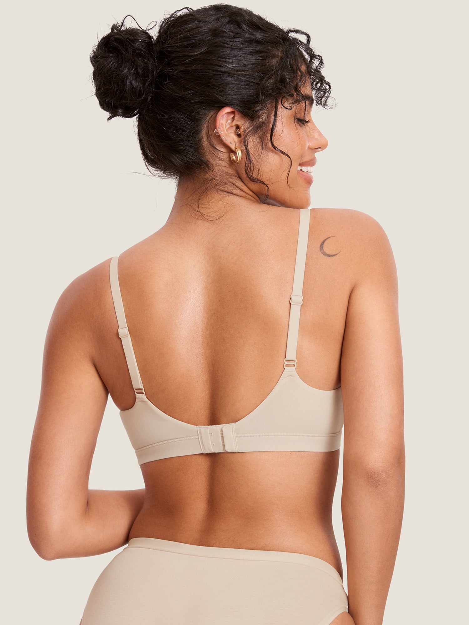 MOMANDA Women's Inbarely® Scoop Nursing Bra Beige