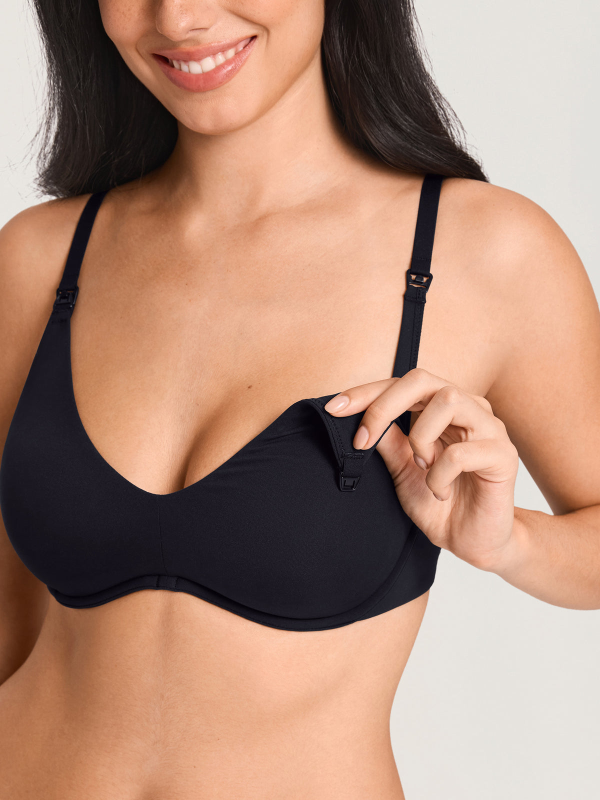 Inbarely® Plus Underwire Plunge Nursing Bra