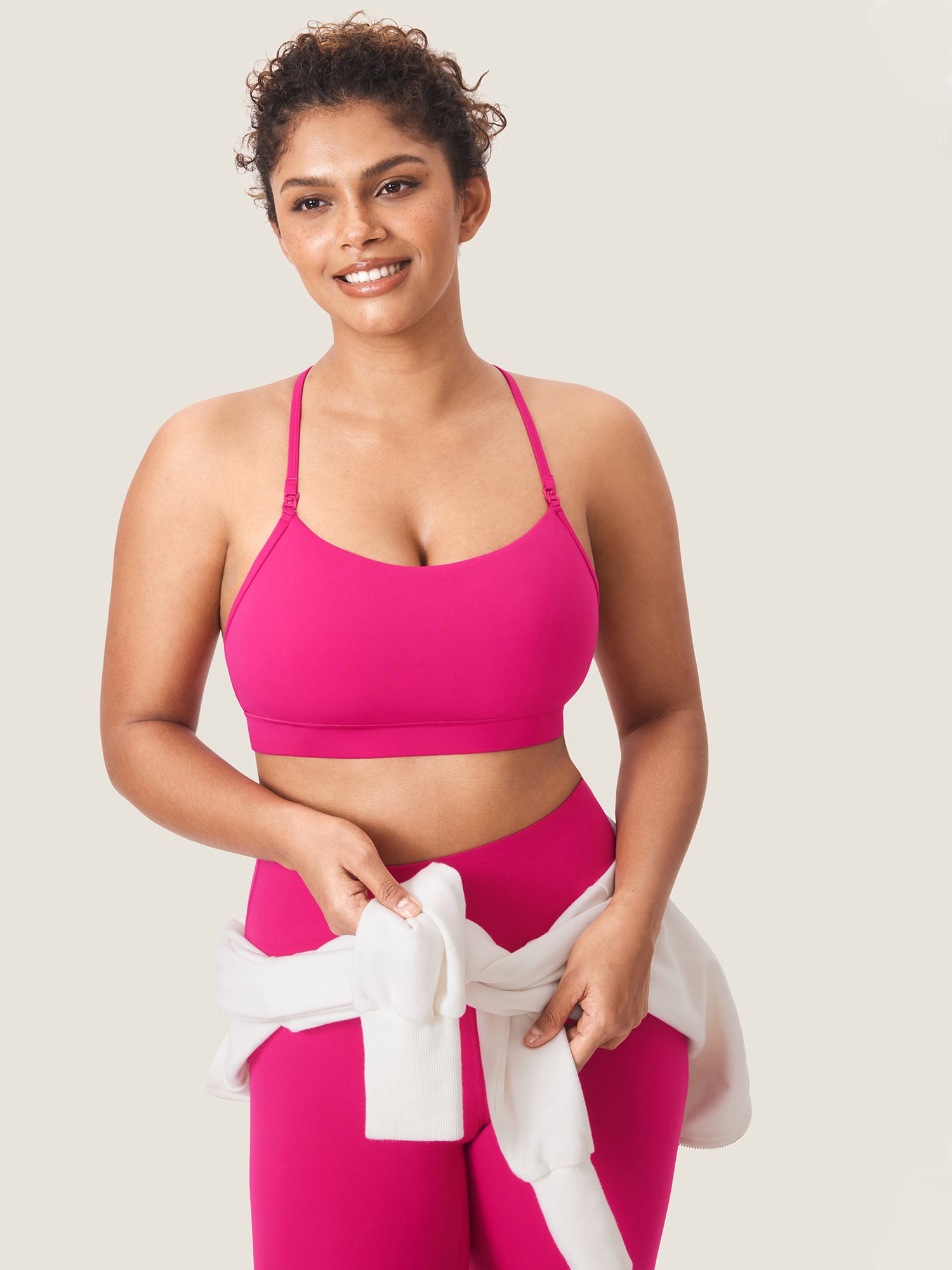 MOMANDA Women's Natrelax® Y Back Nursing Sports Bra Gull Gray