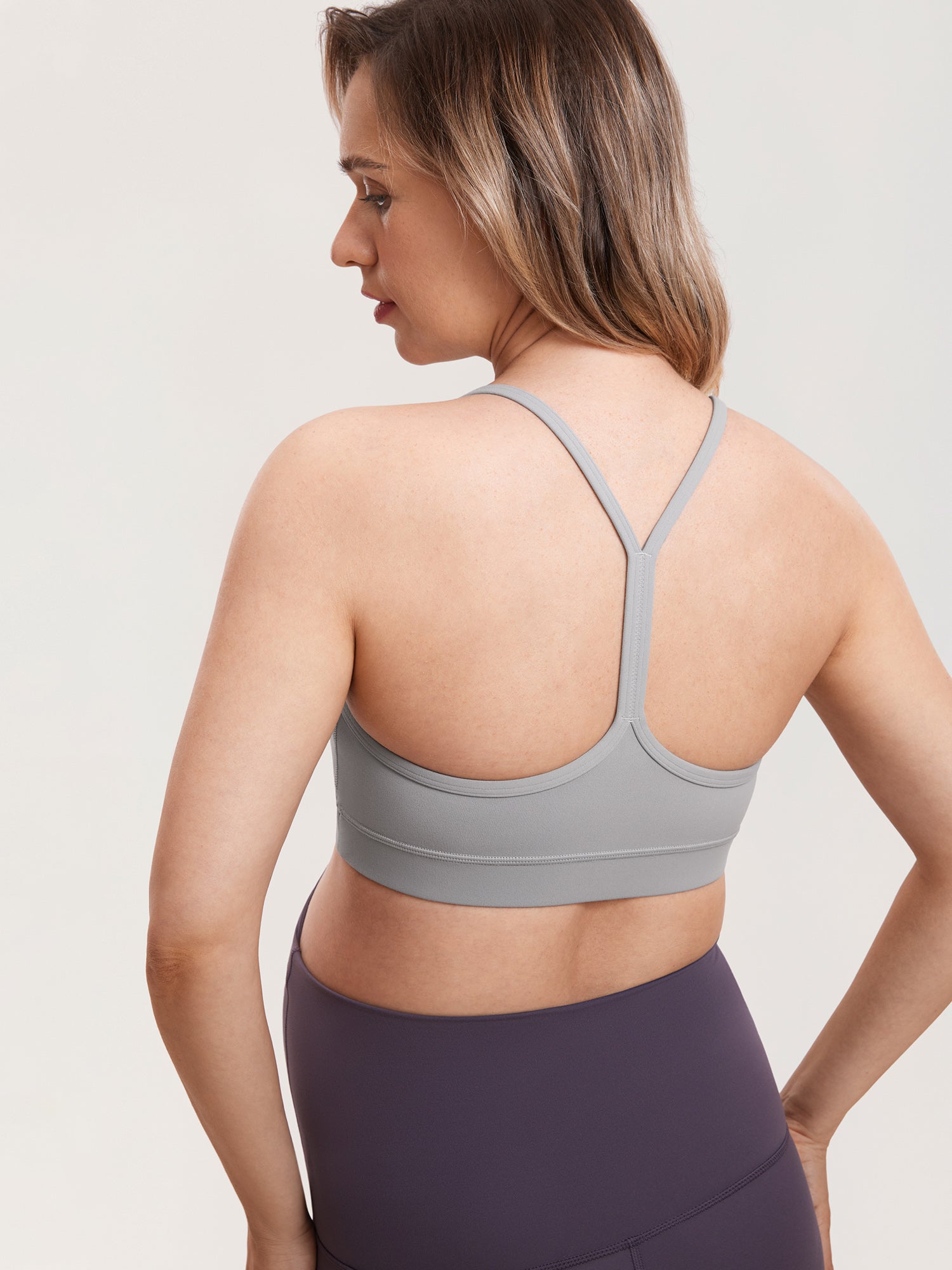 MOMANDA Women's Natrelax® Y Back Nursing Sports Bra White Apricot