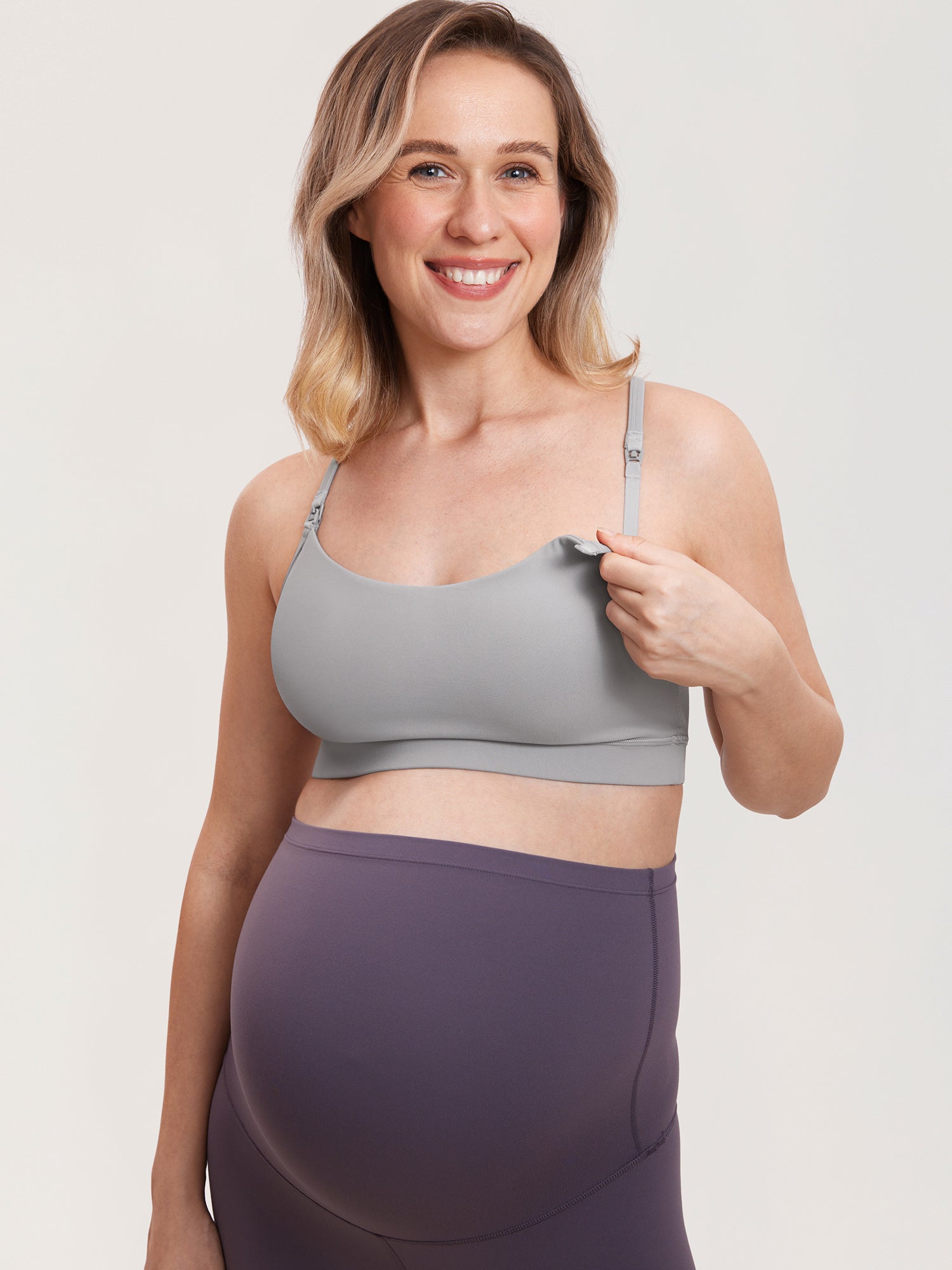 MOMANDA Women's Natrelax® Y Back Nursing Sports Bra Natural