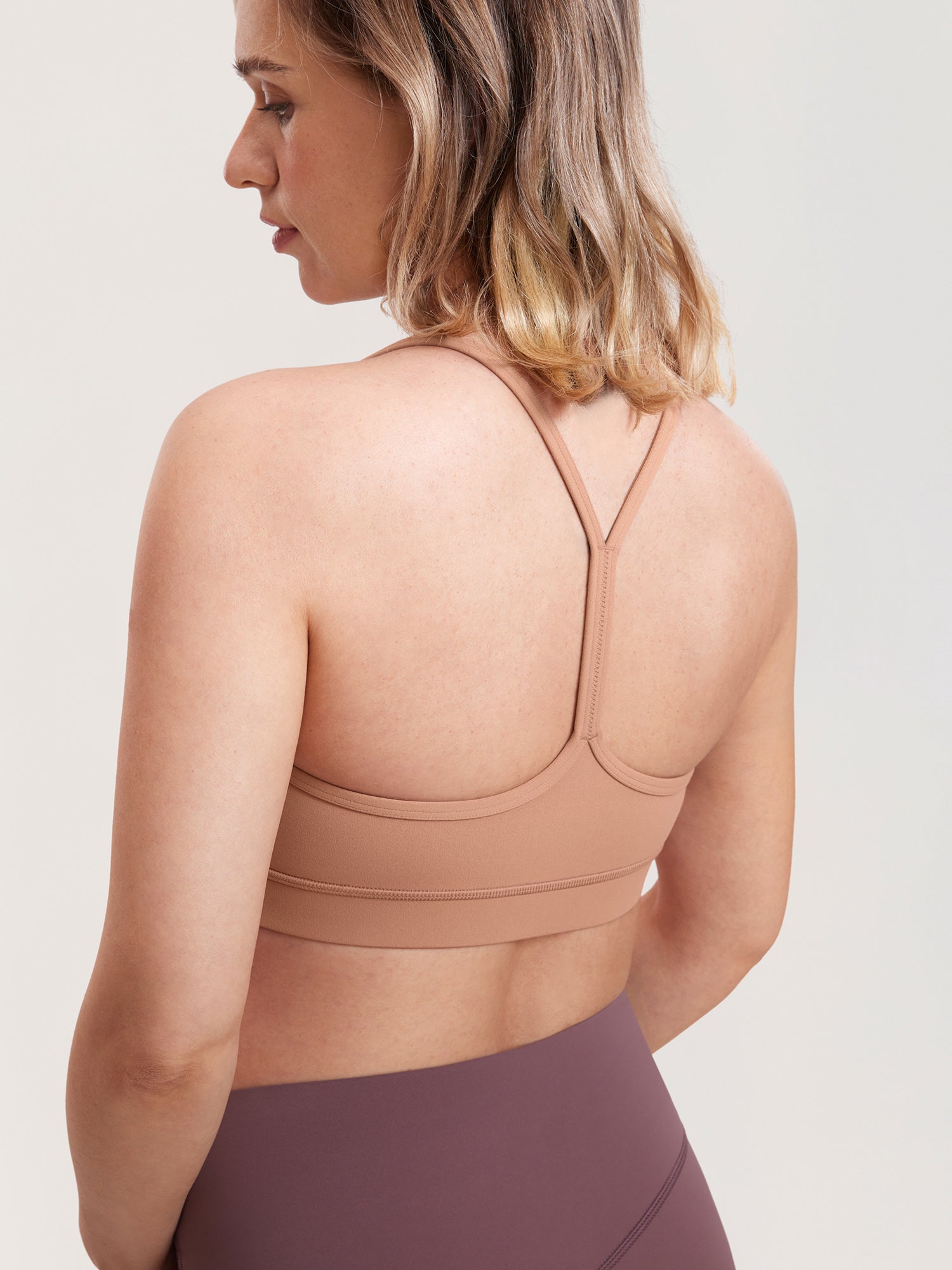 MOMANDA Women's Natrelax® Y Back Nursing Sports Bra Beige