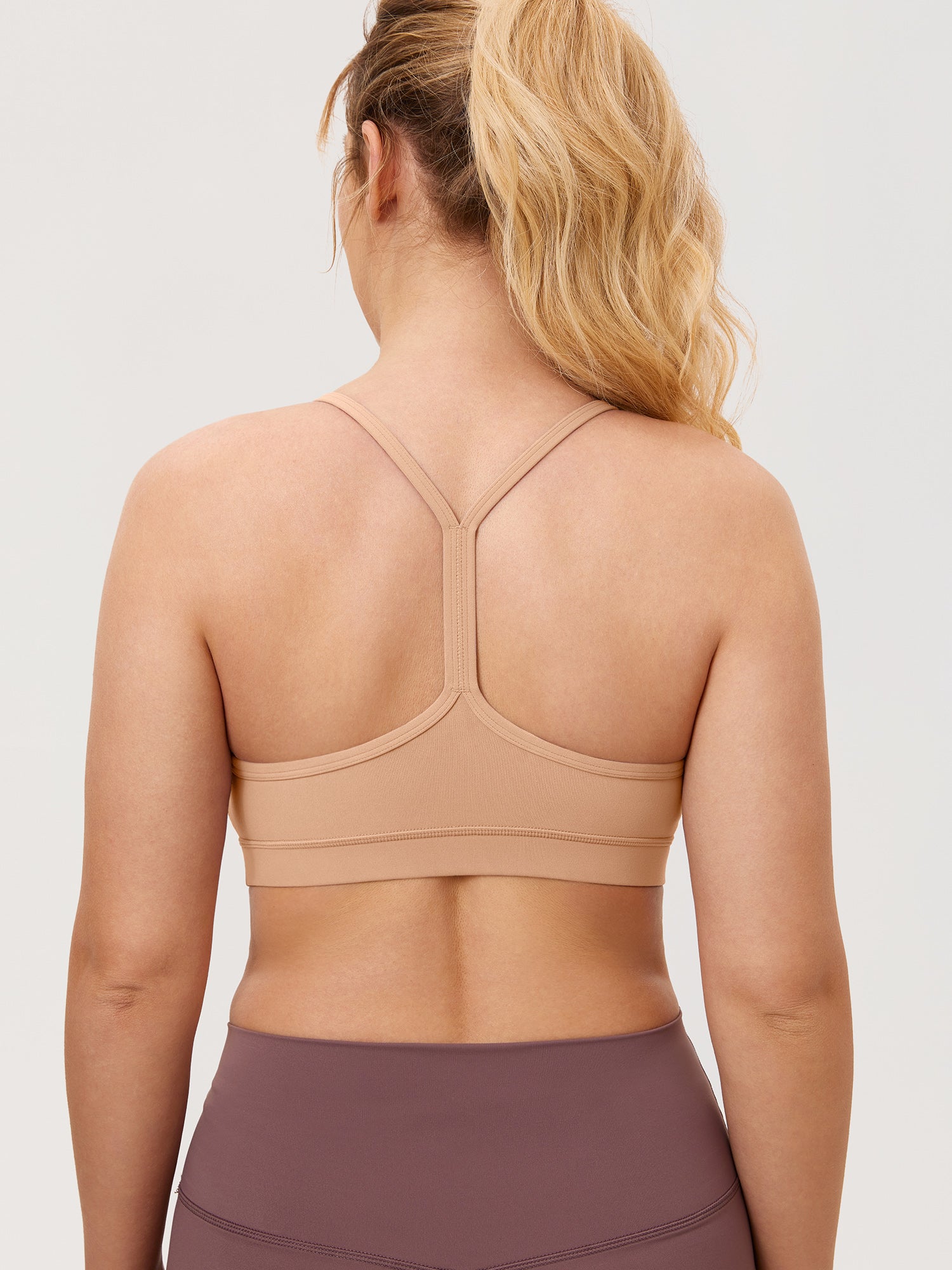 MOMANDA Women's Natrelax® Y Back Nursing Sports Bra Mocha Mousse