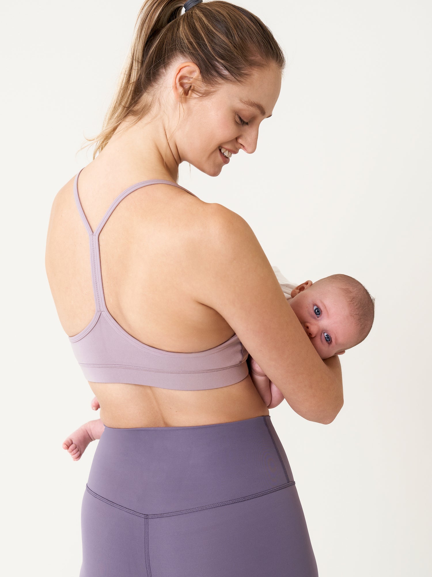 MOMANDA Women's Natrelax® Y Back Nursing Sports Bra White
