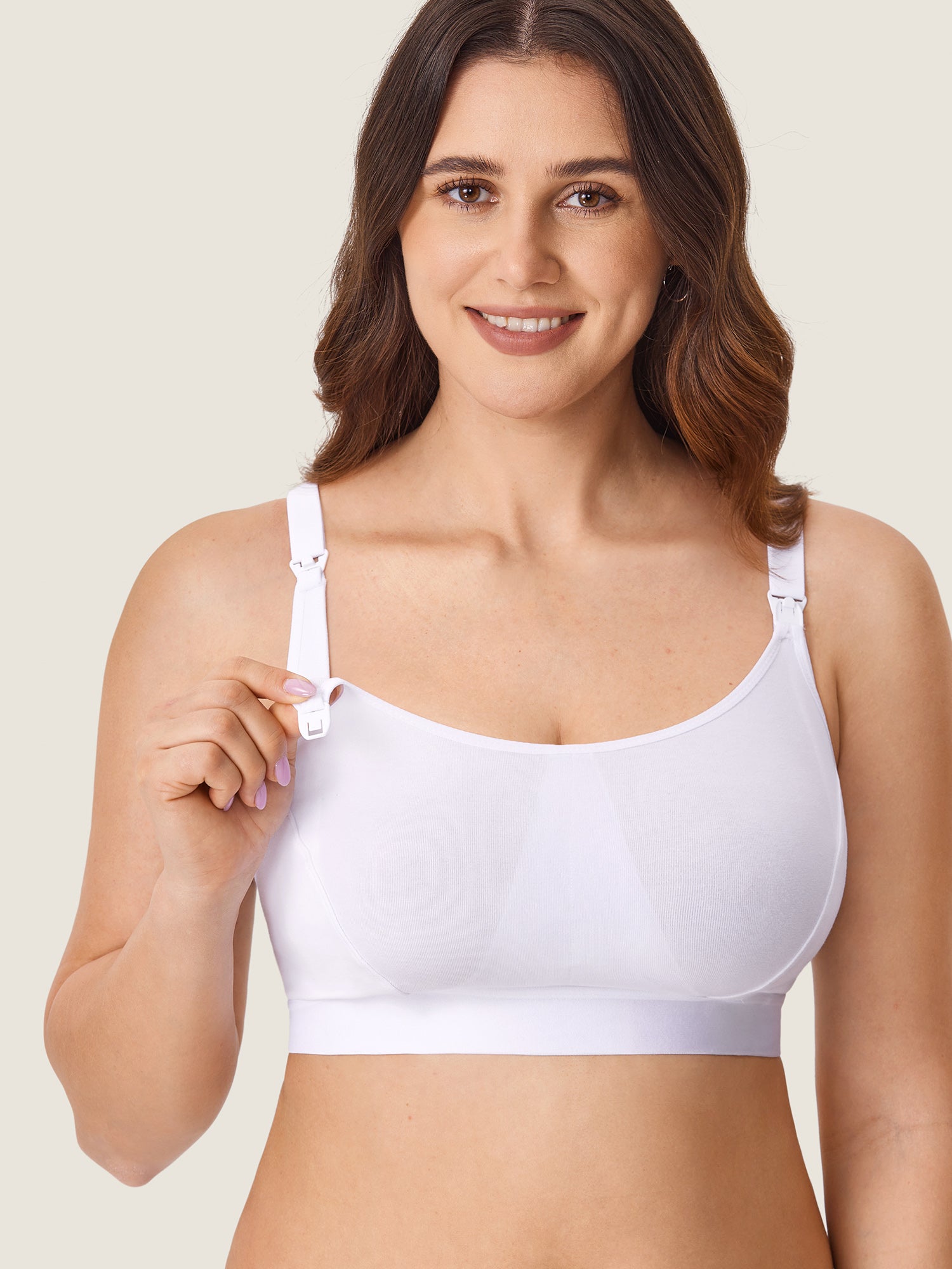 Women's Cotton Plus Size Nursing Sport Bra Black