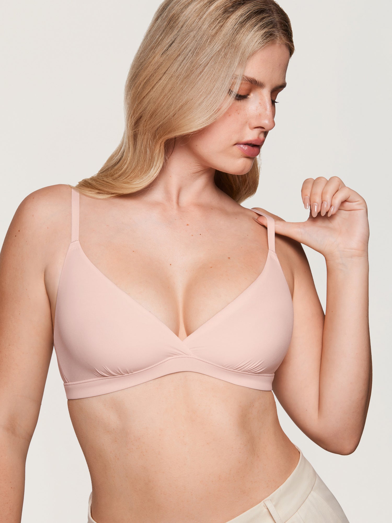 Women's Inbarely® Crossover Everyday Bralette Hazelnut