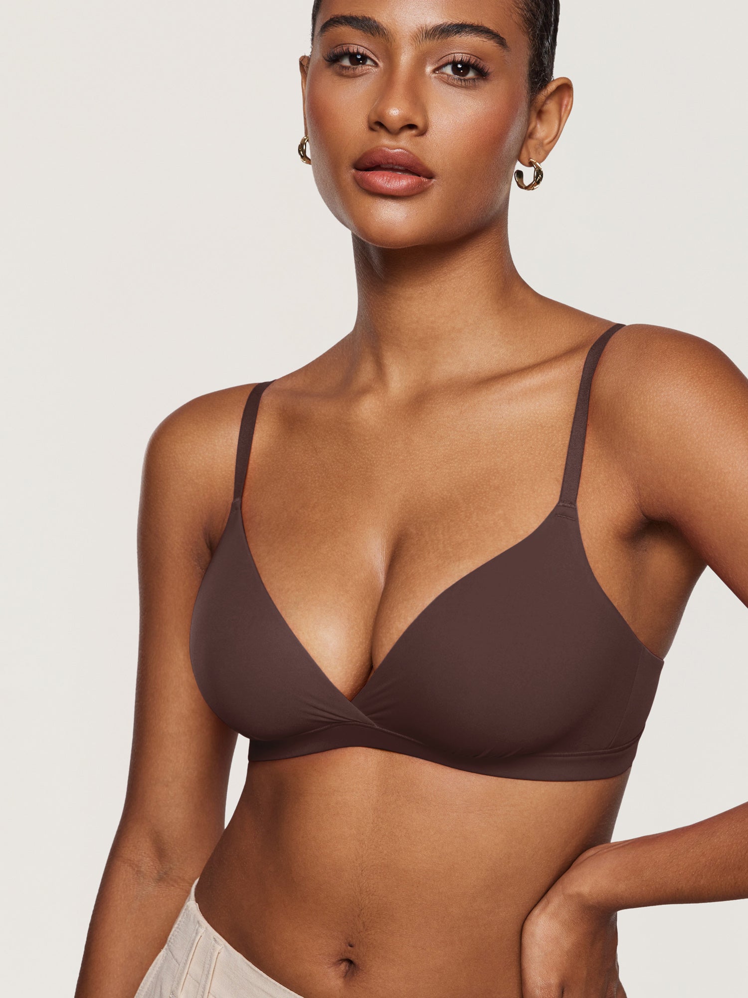 Women's Inbarely® Crossover Everyday Bralette Snow White