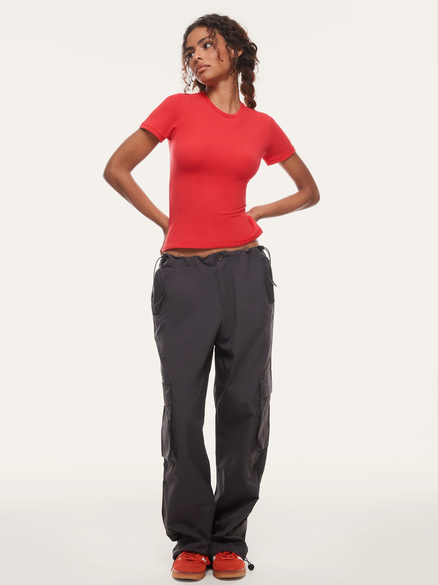 Cotton Basic Casual Crew Neck Tees
