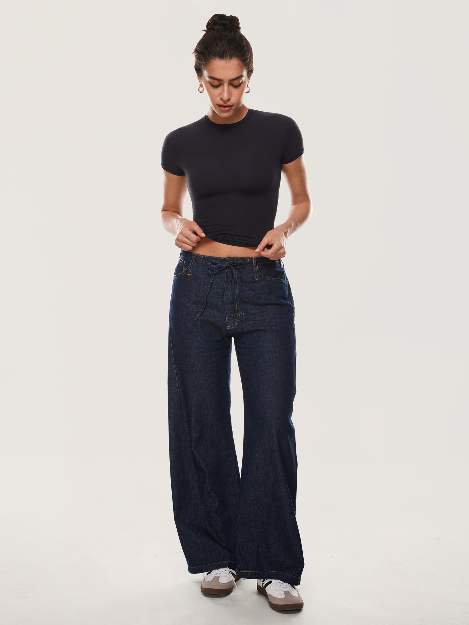 Women's Inbarely® Soft Basic Short Sleeve Tees Black
