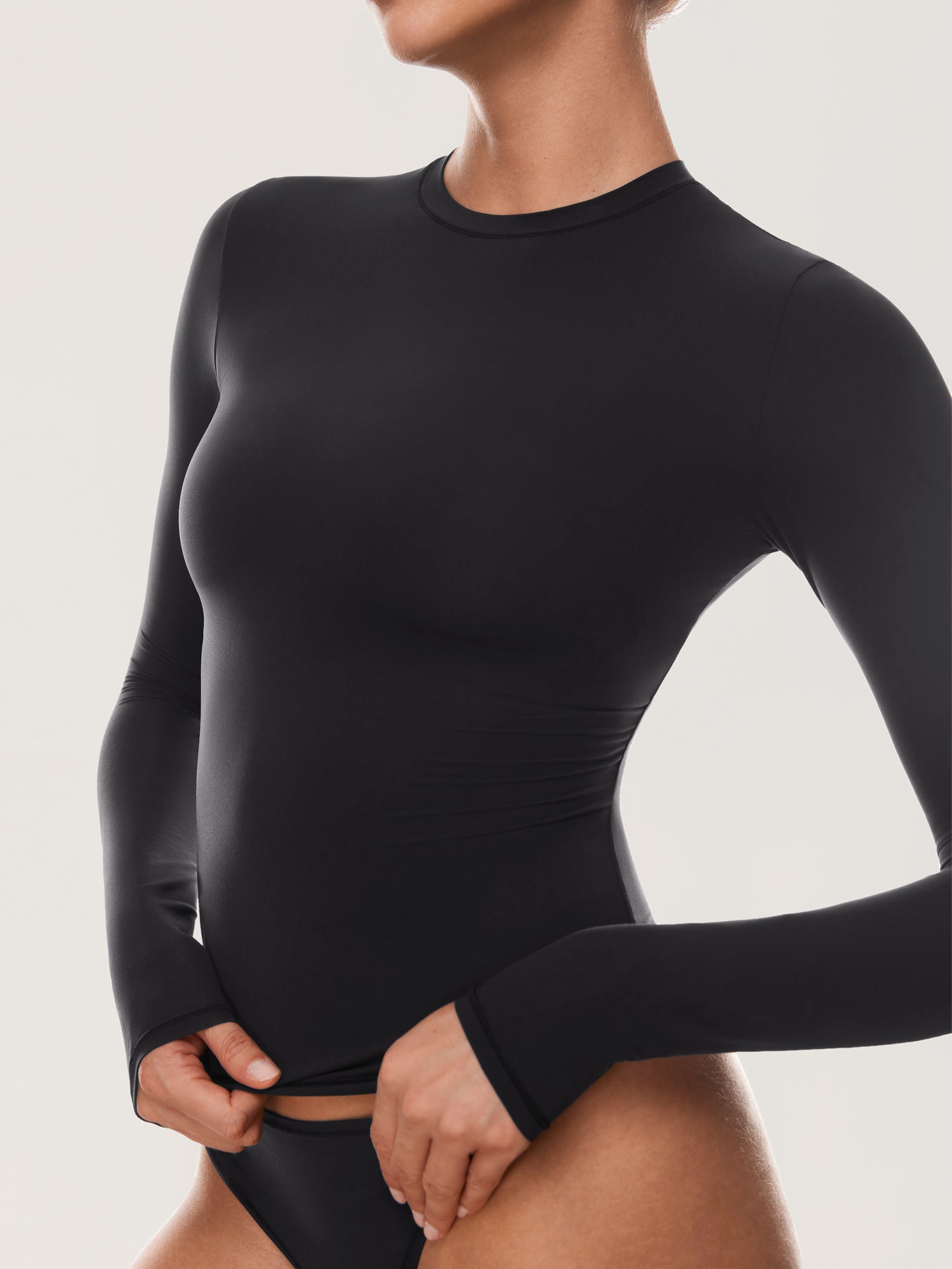 Women's Inbarely® Soft Basic Long Sleeve Tees True Navy