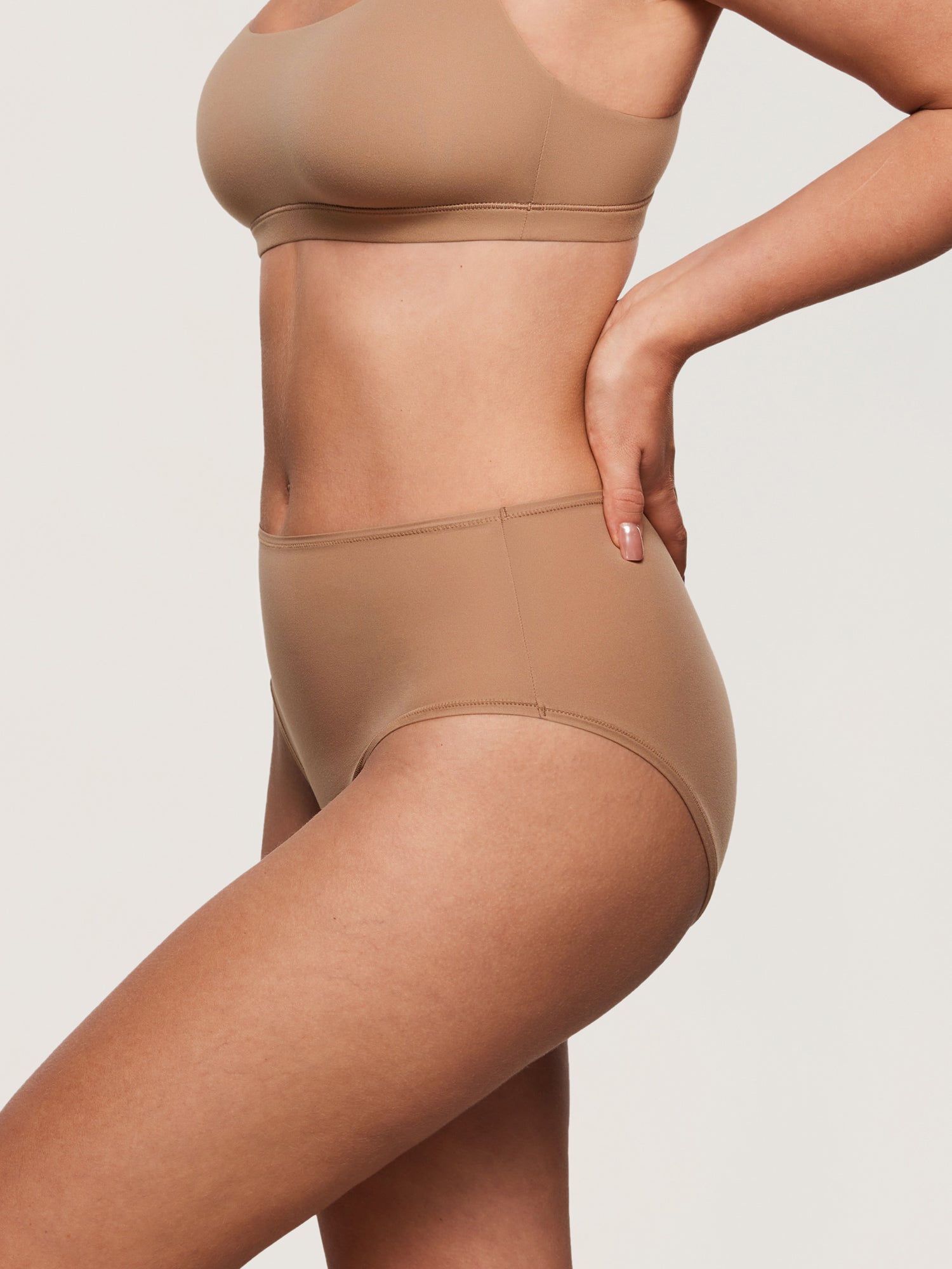 Women's Inbarely® Soft Mid Waist Full Briefs 3 Pack Hazelnut (3pack)