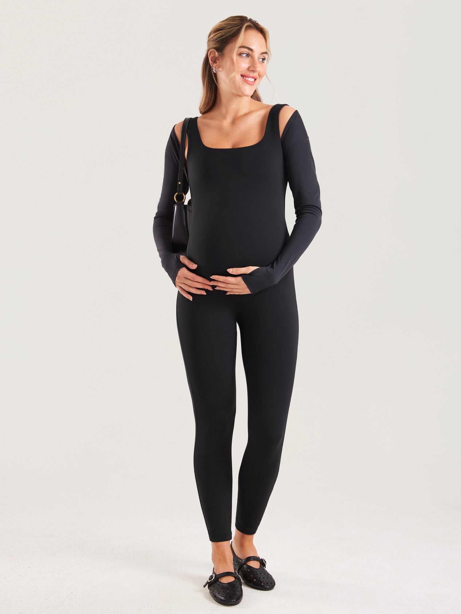 MOMANDA Women's Natrelax® Maternity Jumpsuit Mysterious Grey