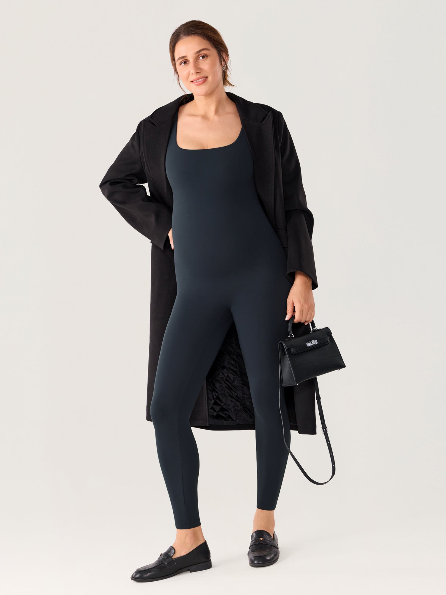 MOMANDA Women's Natrelax® Maternity Jumpsuit True Navy