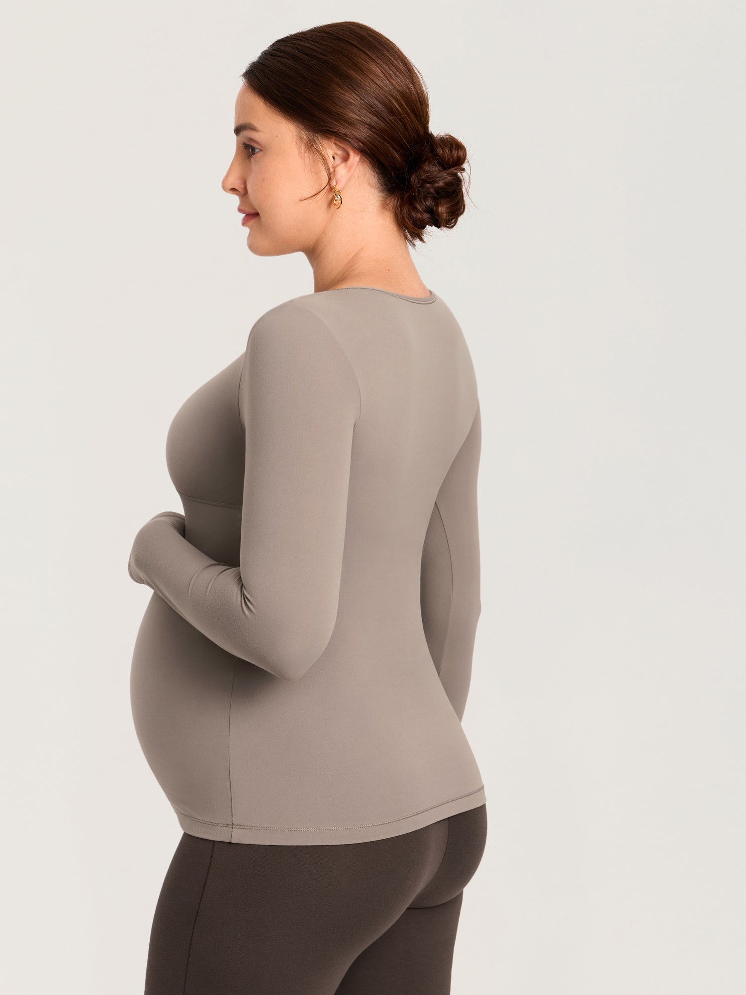 AirSoft Crossover Maternity & Nursing Top - Long Sleeves