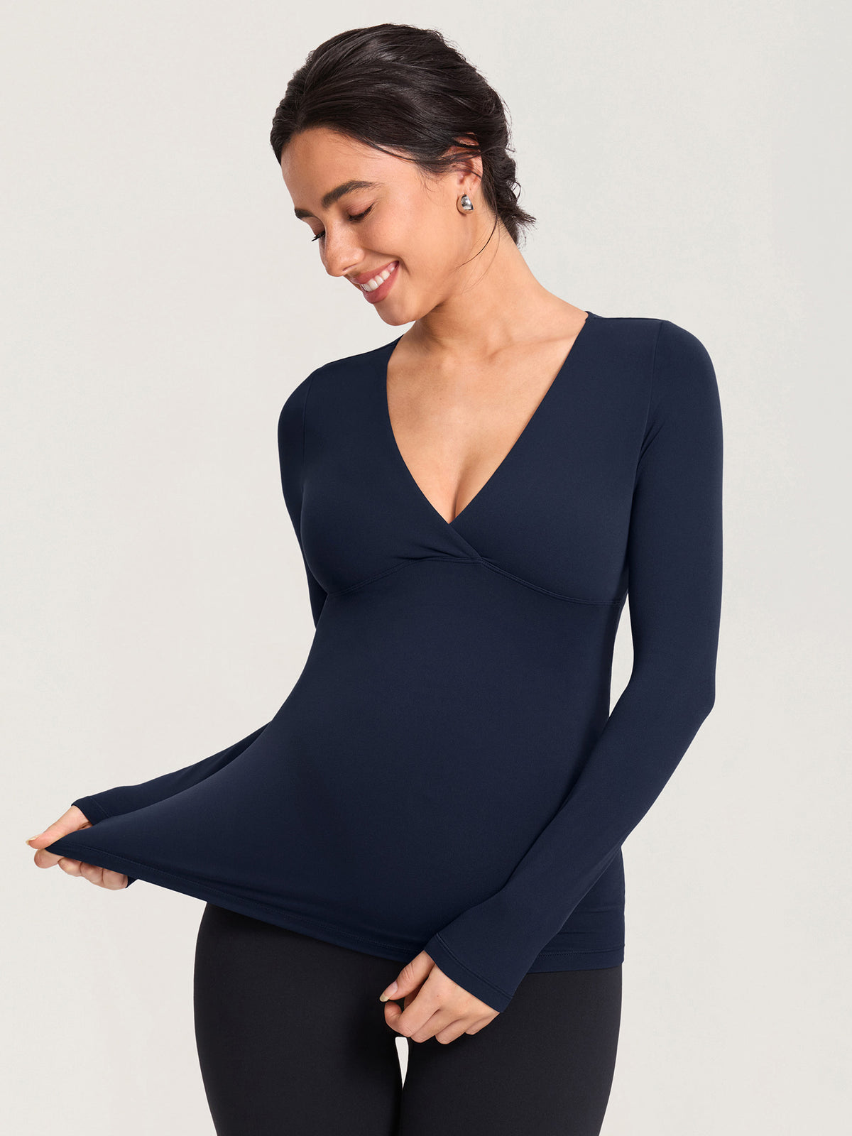 AirSoft Crossover Maternity & Nursing Top - Long Sleeves