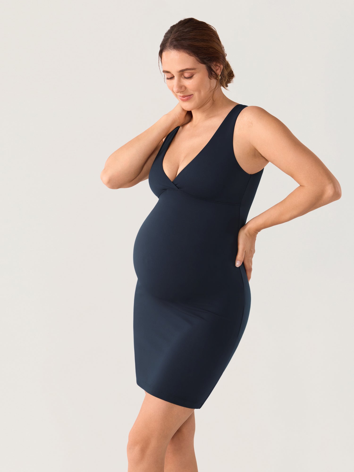 Natrelax® Crossover Maternity & Nursing Mini Dress