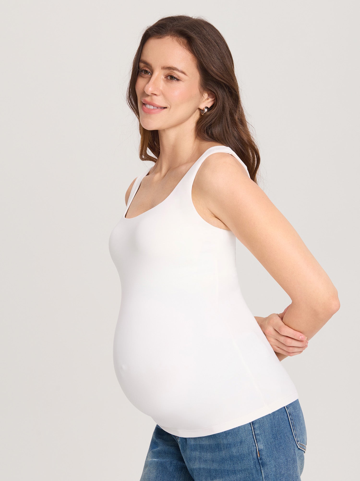 Airsofta Fixed Cup Maternity Tank Top