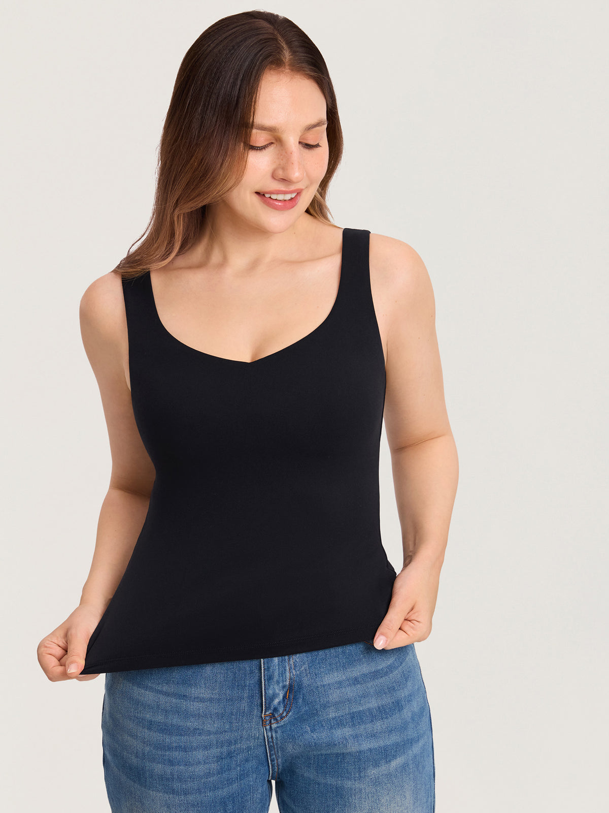 Natrelax® Inner Dropdown Layer Nursing Tank - Waist Length