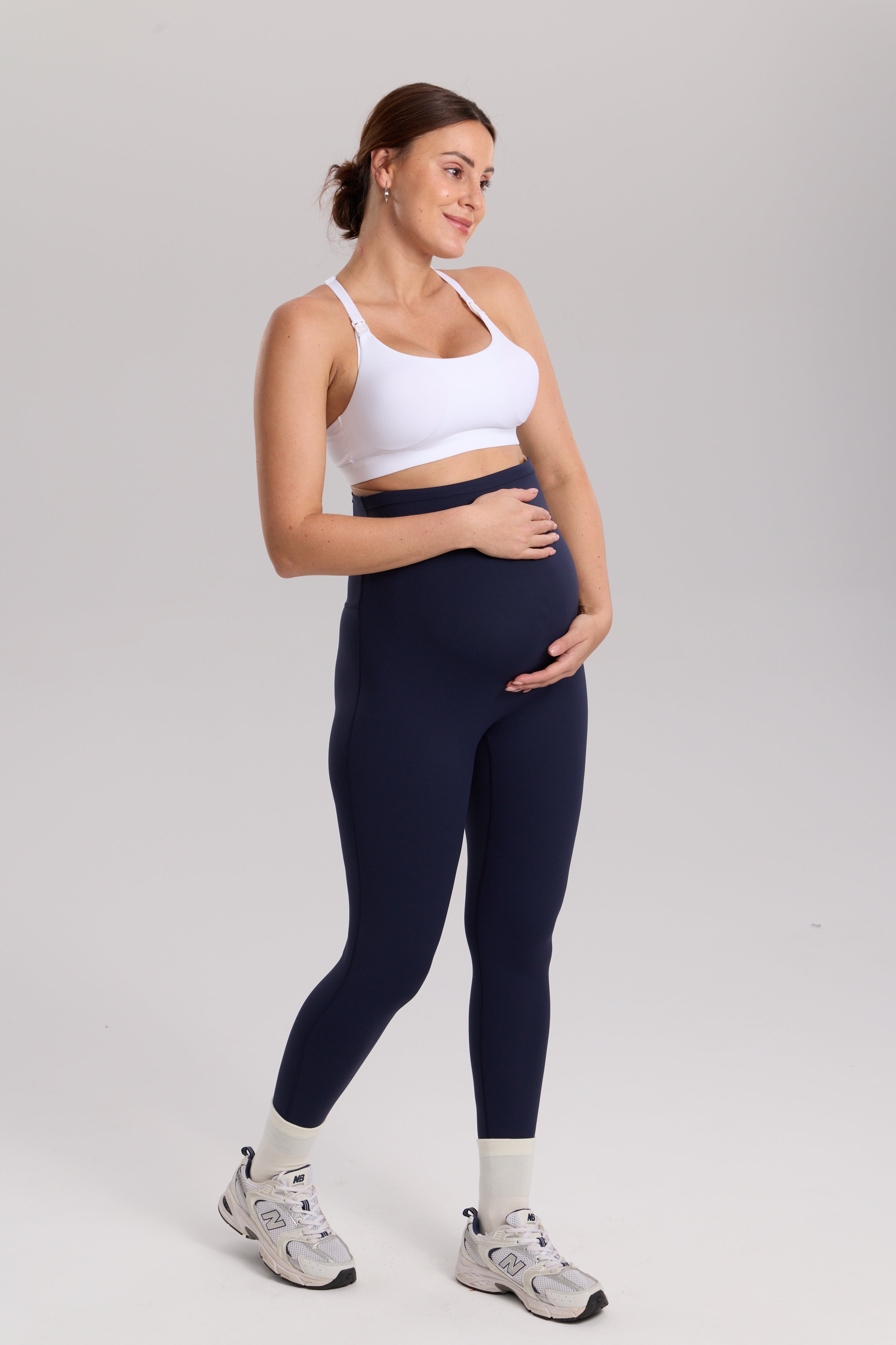Natrelax® Seamless-Front Maternity Leggings 25"