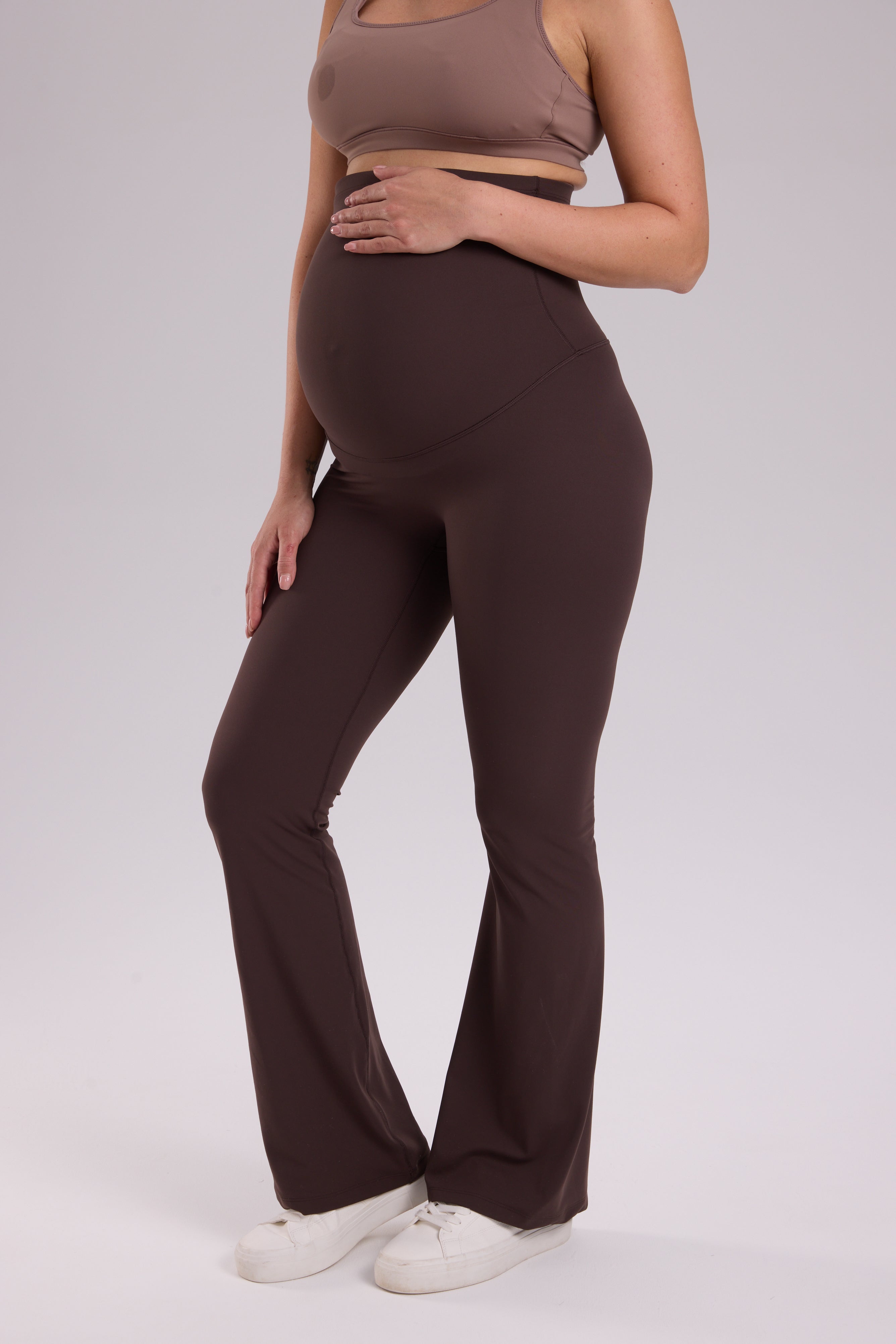 Natrelax® No Front Seam Maternity Flare Leggings 31.5"
