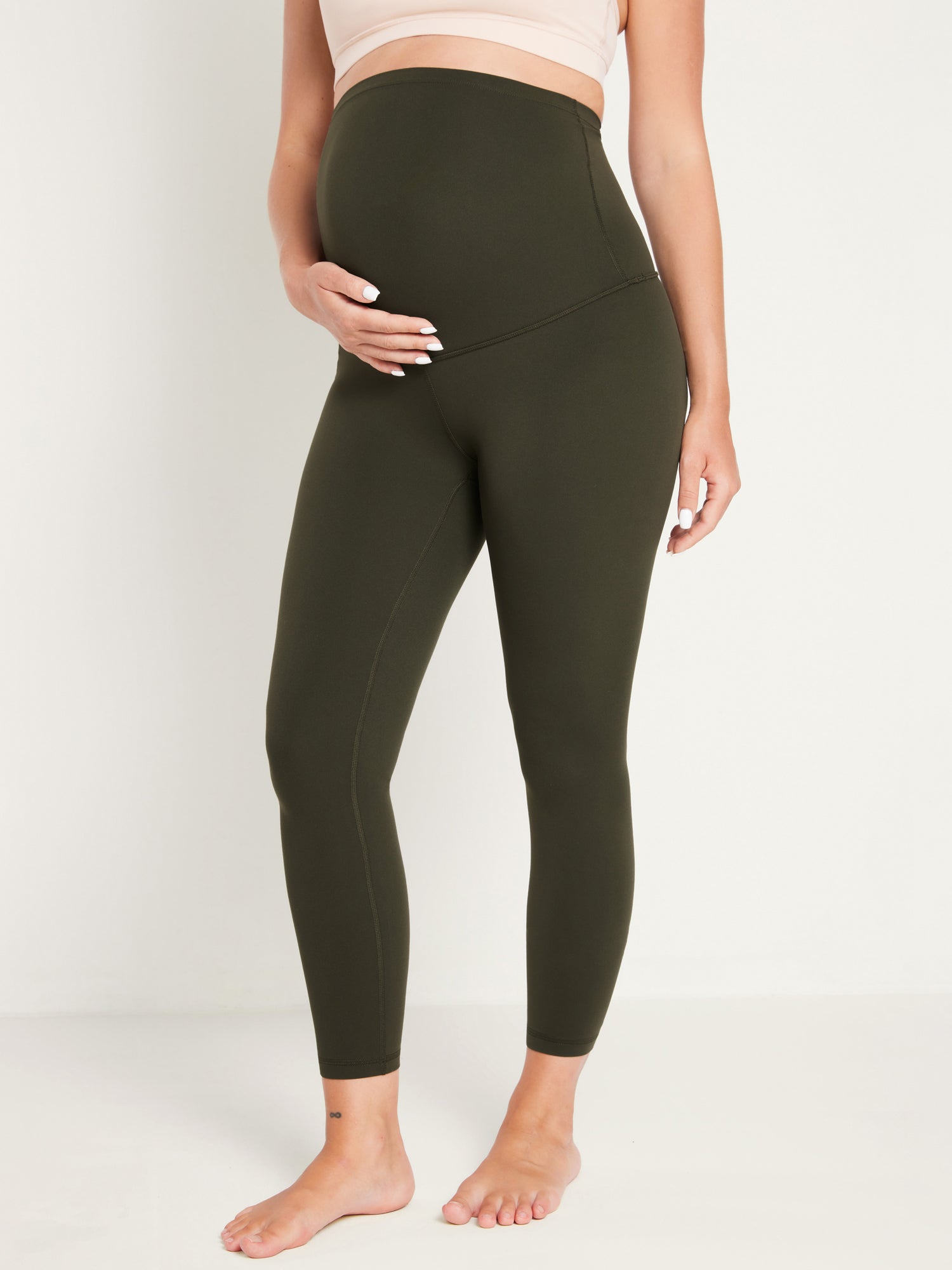 Women's Maternity Leggings Super High Rise Natrelax 25'' Hot Fudge Brown