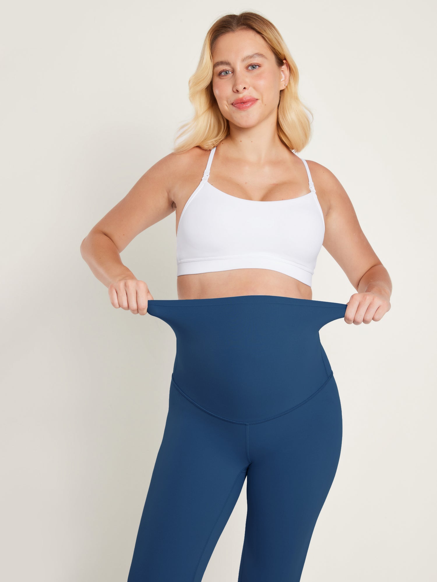 Women's Maternity Leggings Super High Rise Natrelax 25'' Plum Magenta