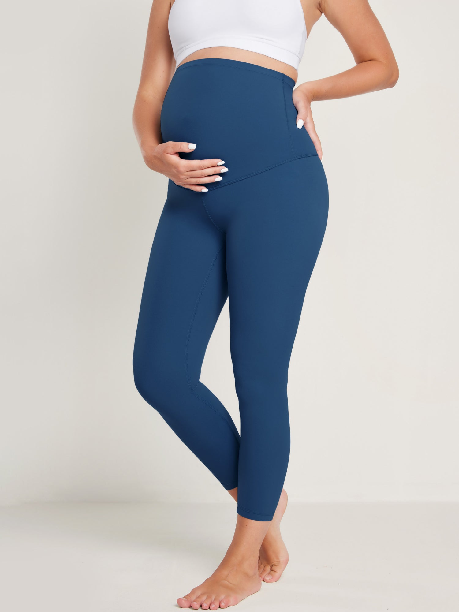 Women's Maternity Leggings Super High Rise Natrelax 25'' Plum Magenta