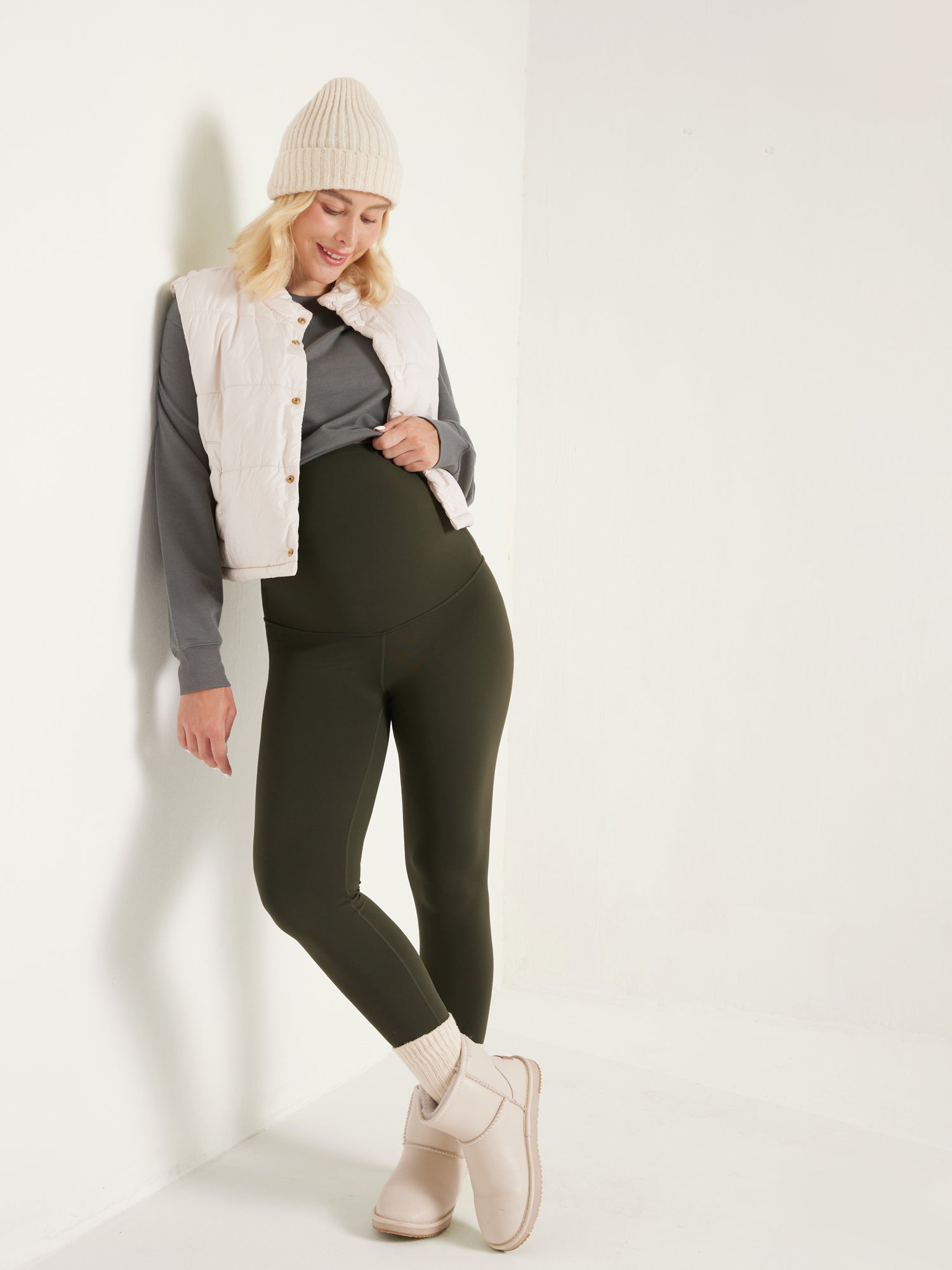 Women's Maternity Leggings Super High Rise Natrelax 28'' True Navy