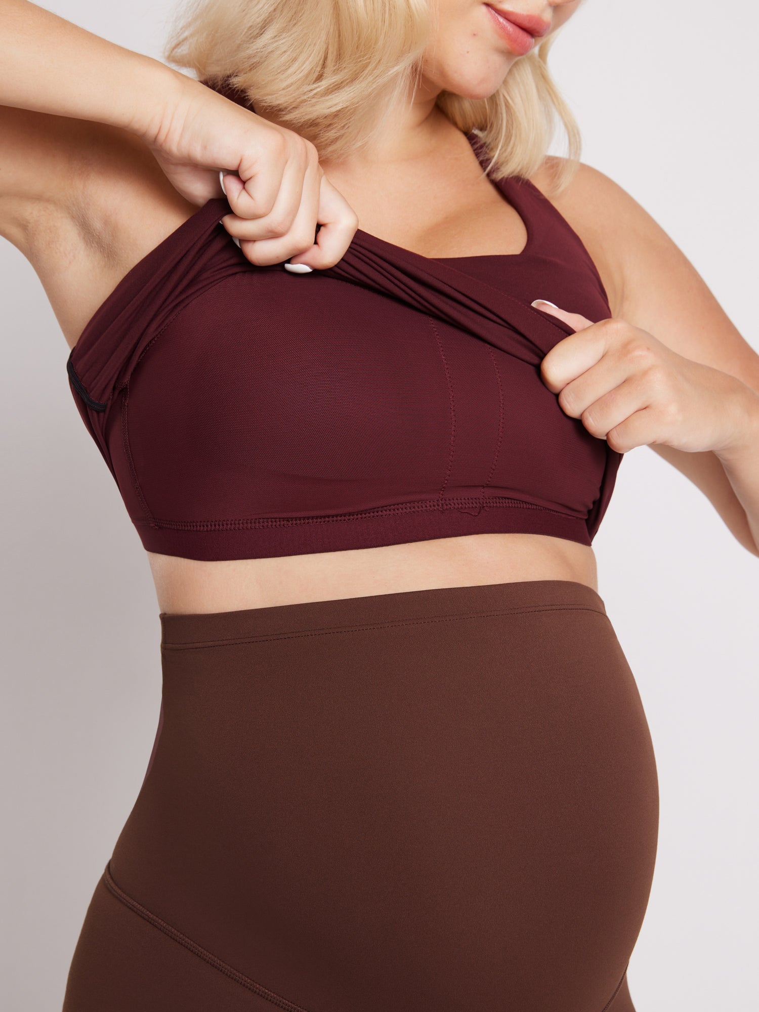 Women's Natrelax® Racerback Maternity Tank - Ruched Sides White