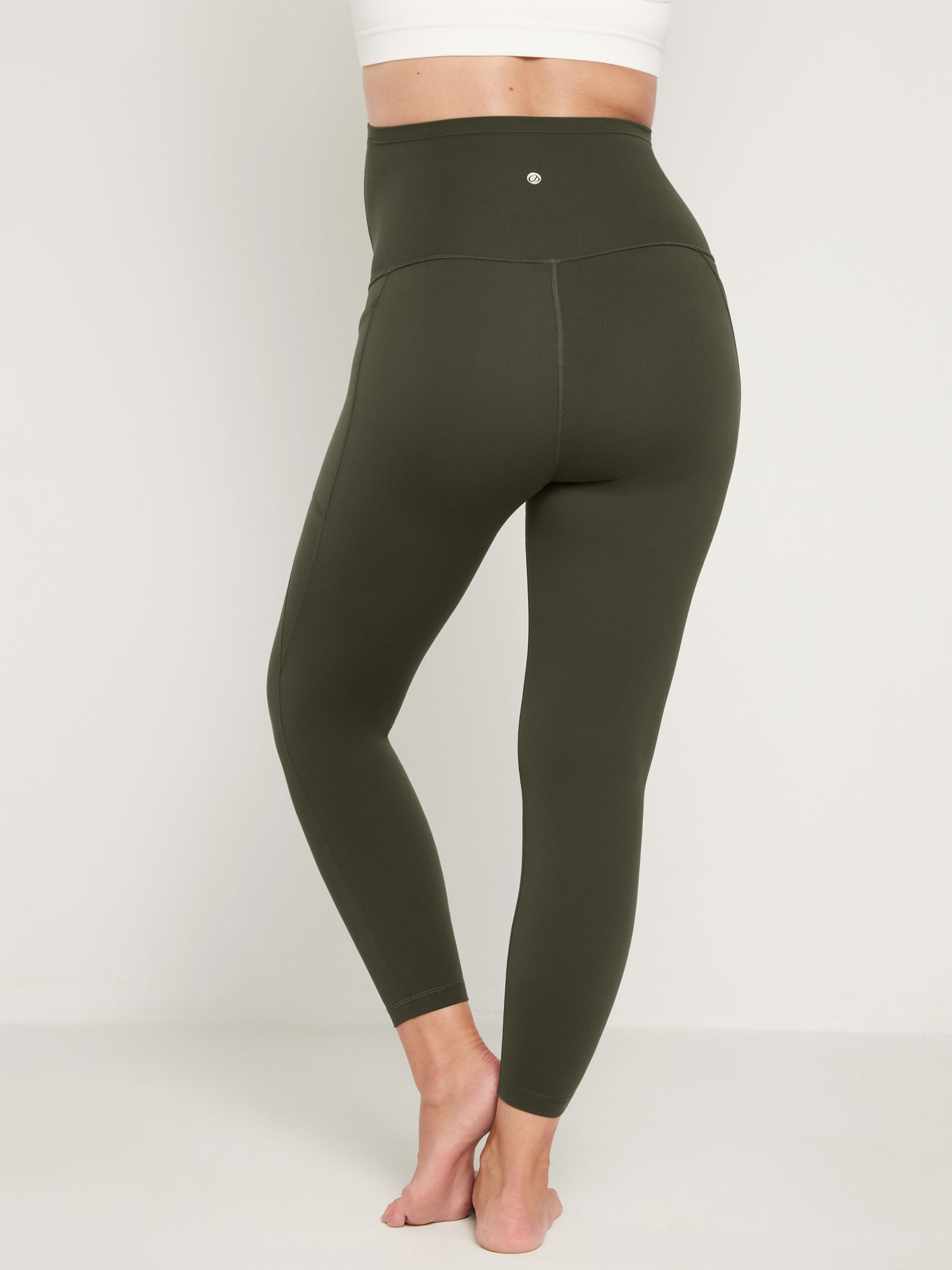 Women's Maternity Leggings With Pockets Natrelax 25'' Black