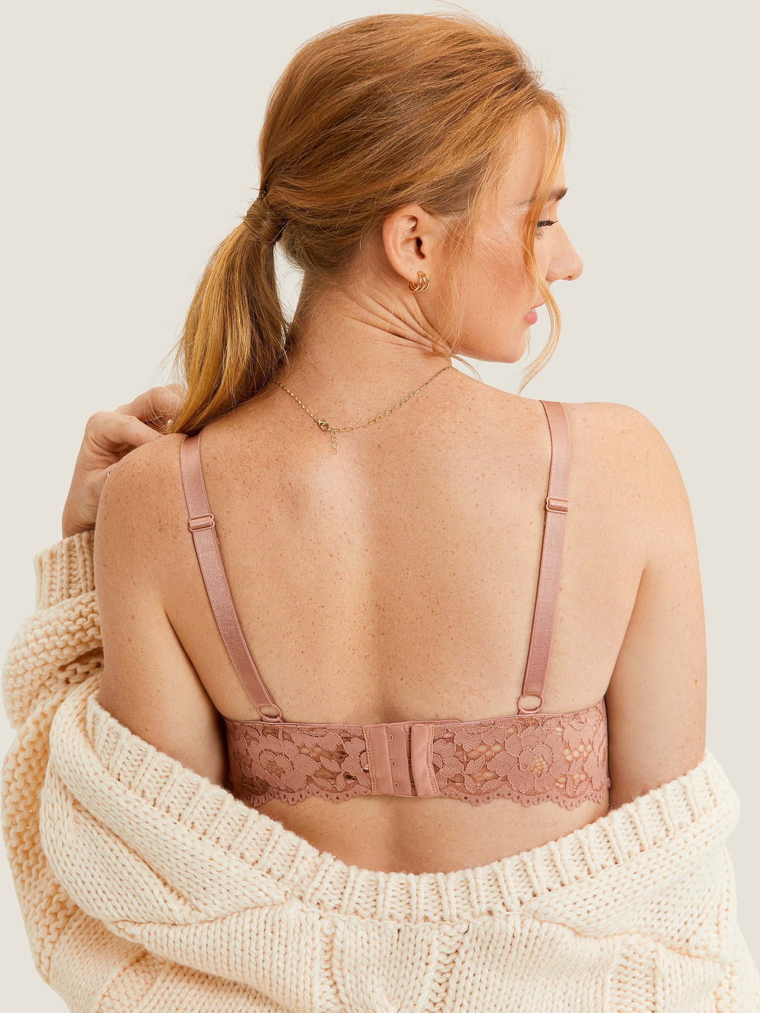 Lace Plunge Nursing Bralette