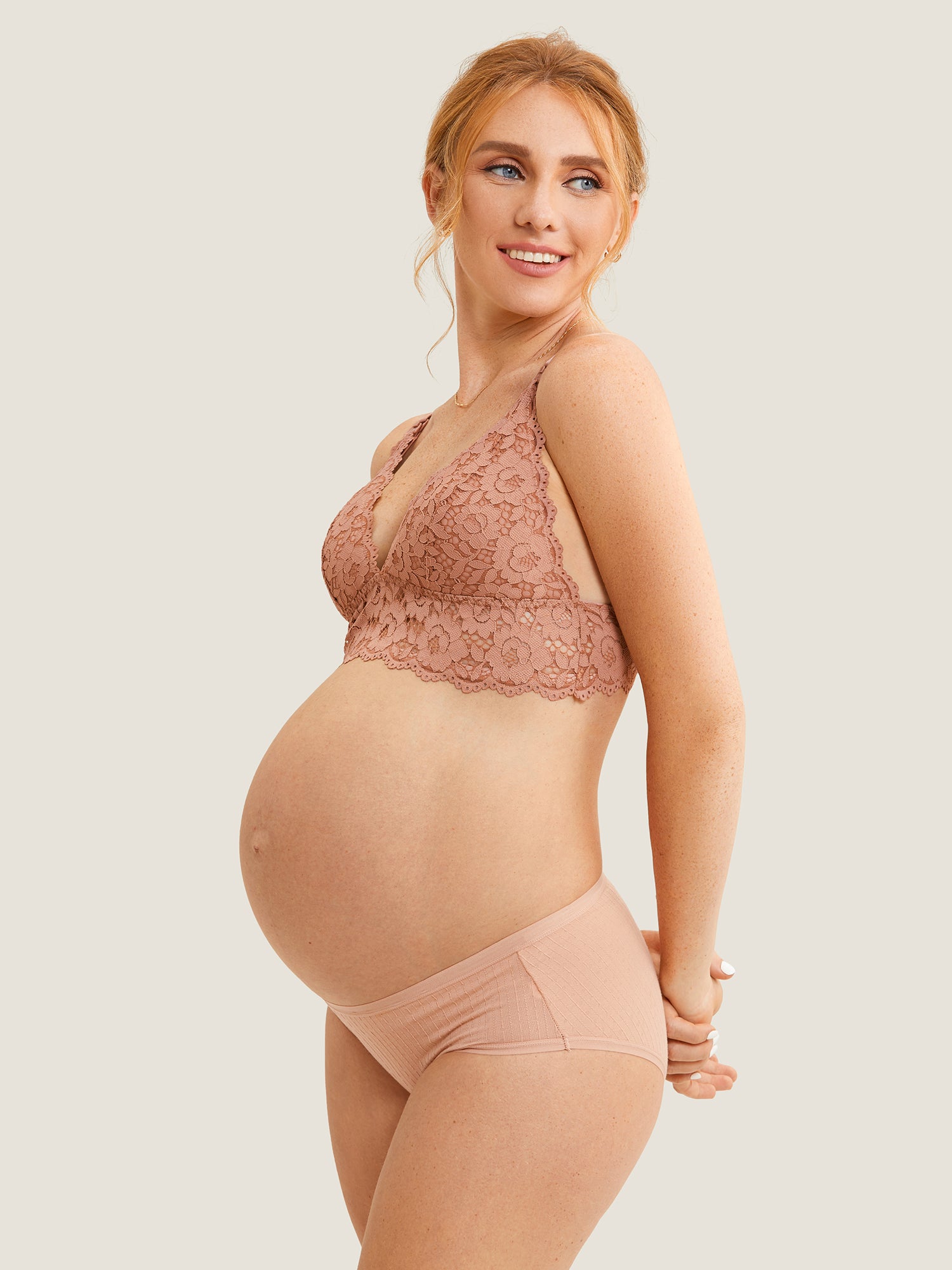 Lace Plunge Nursing Bralette