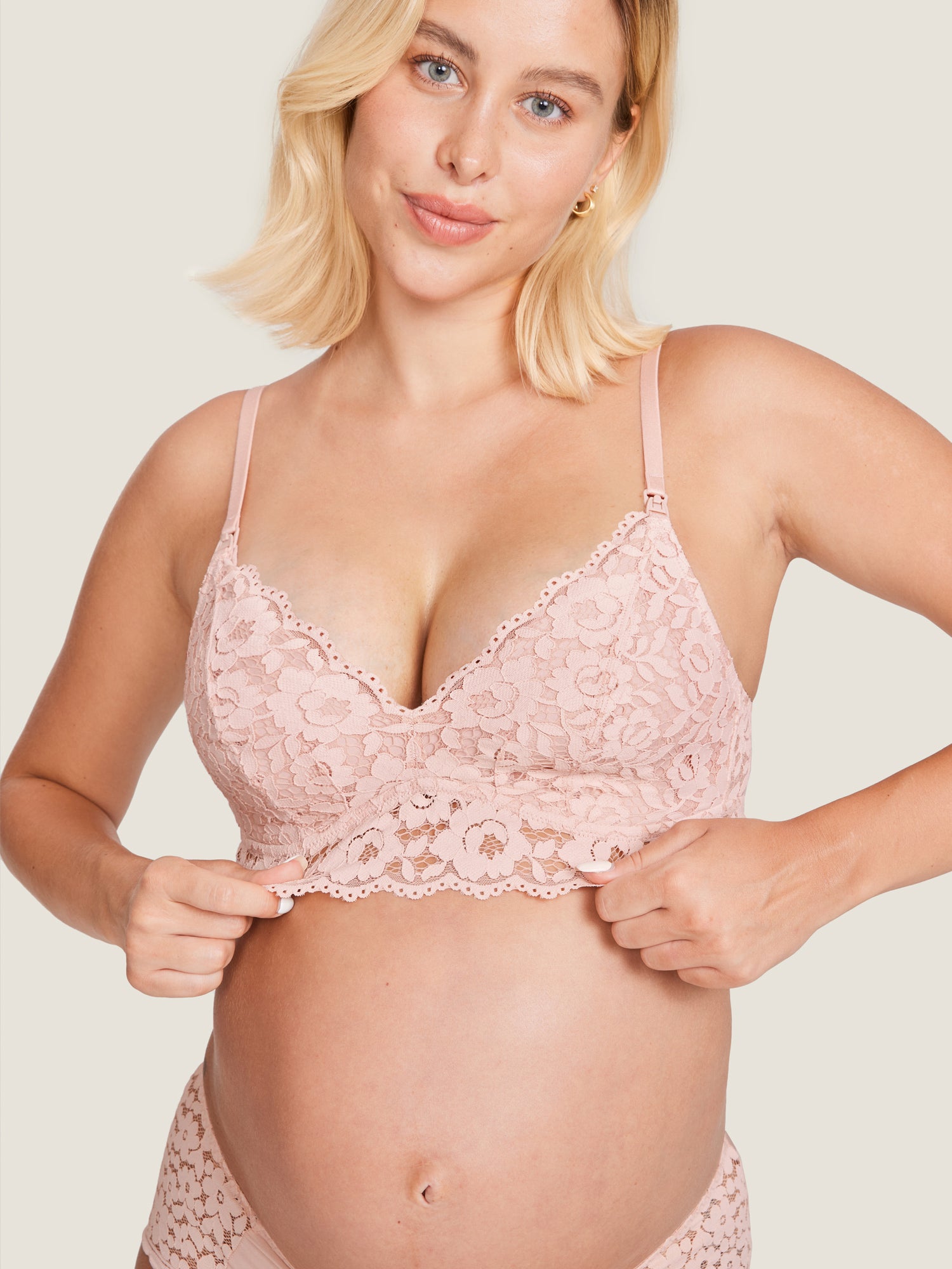 More Support Lace Nursing Bralette