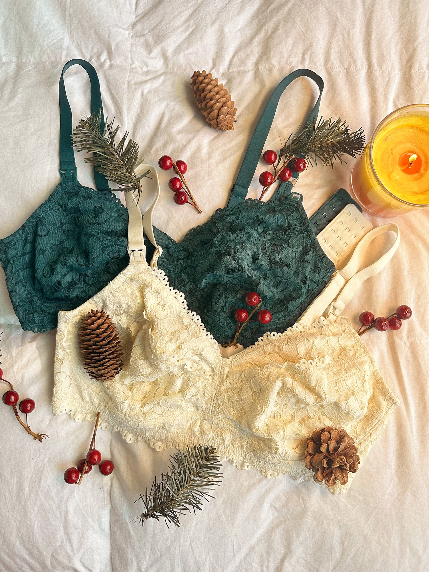 Cotton Lining Pumping Bra Chiristmas Limited