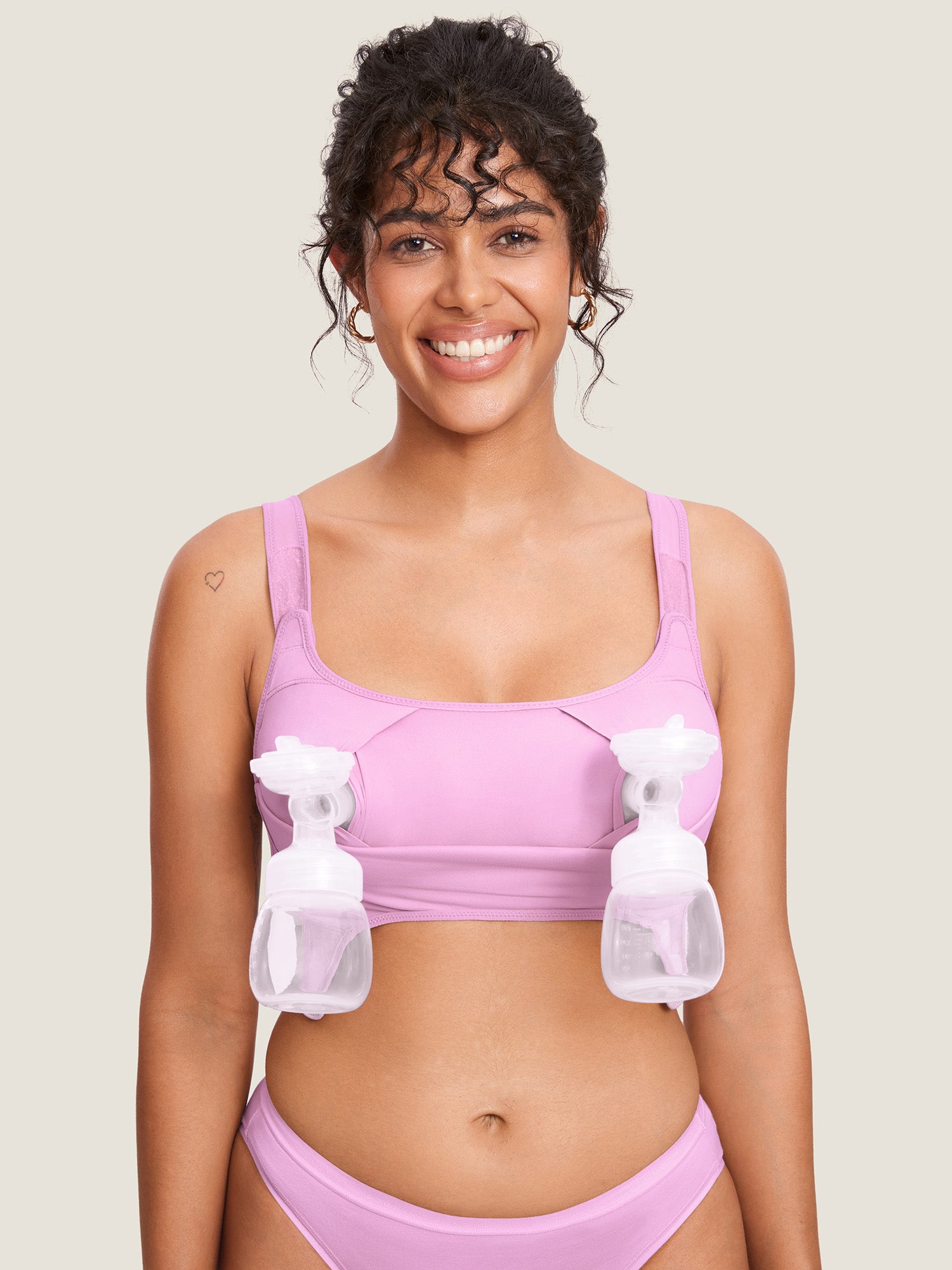 Natrelax® Velcro All-in-One Nursing & Pumping Bra Light Lilac