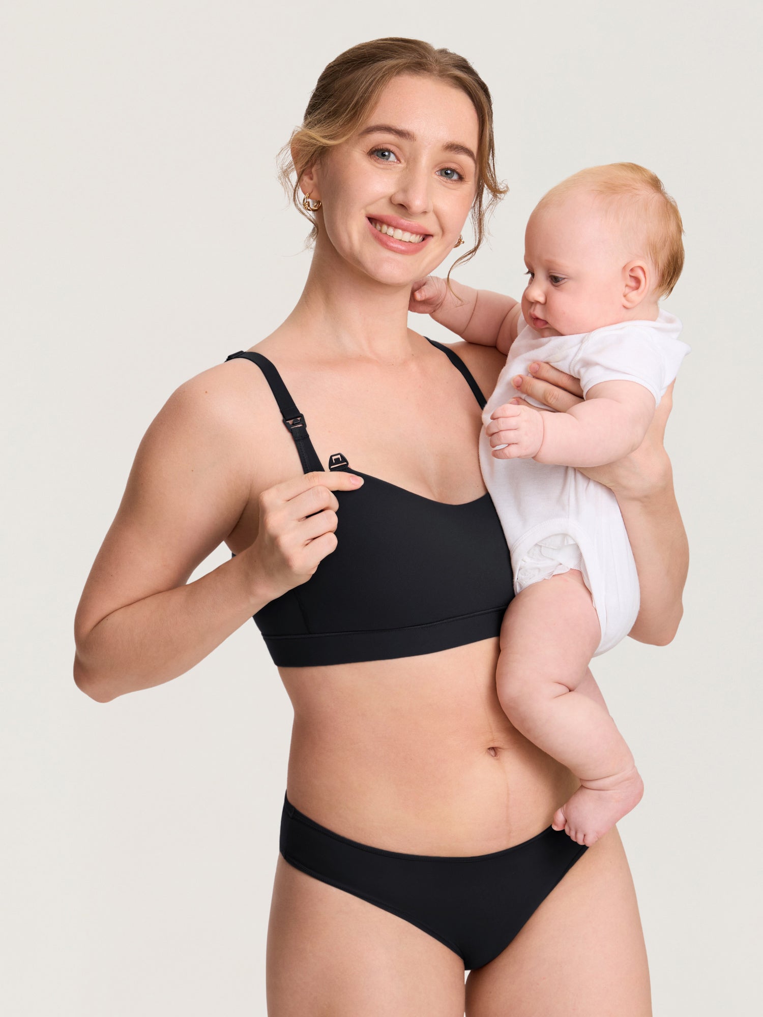 MOMANDA Women's Inbarely® Plus Molded Nursing Bra Hazelnut