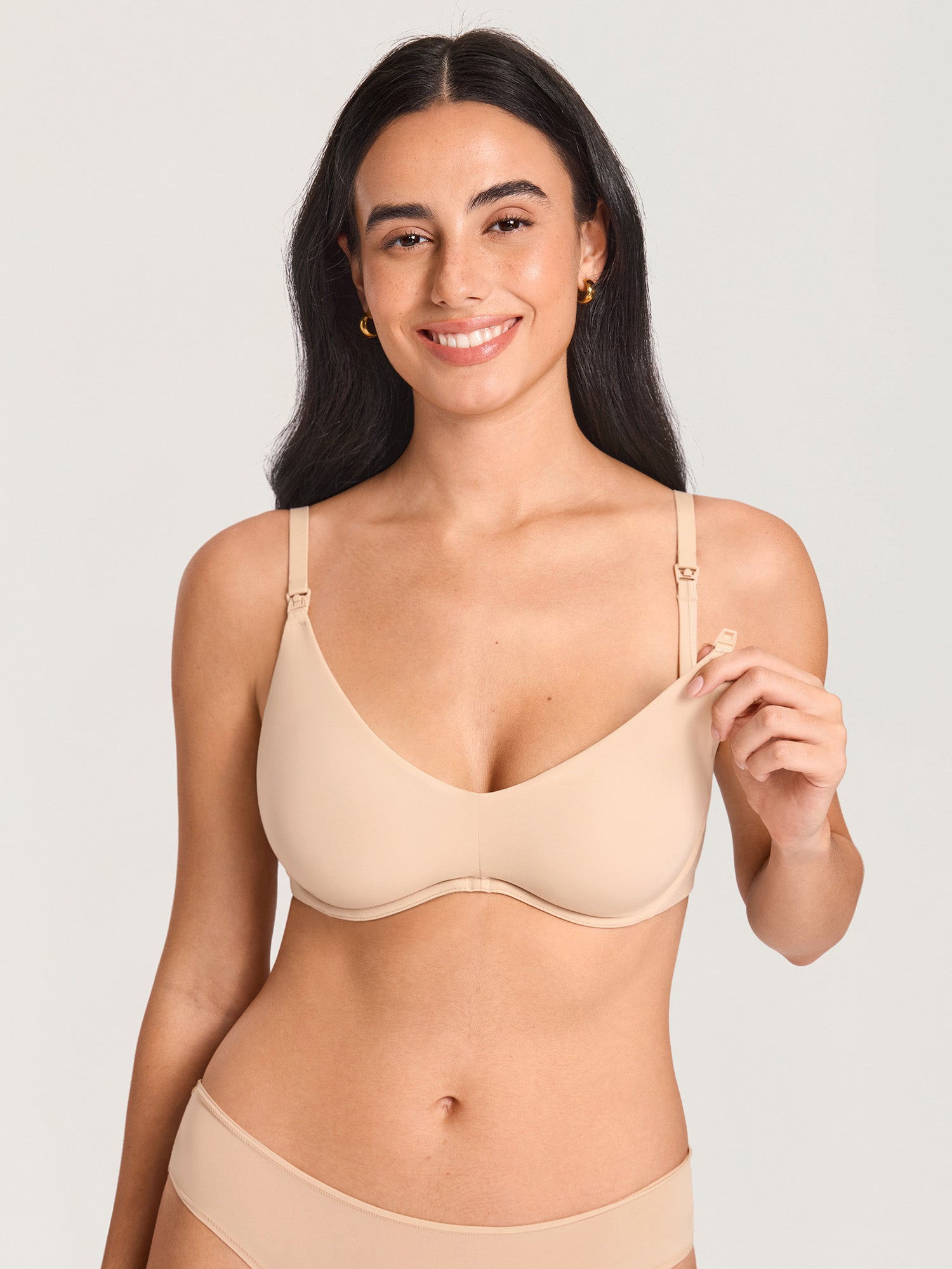 Inbarely® Plus Underwire Plunge Nursing Bra