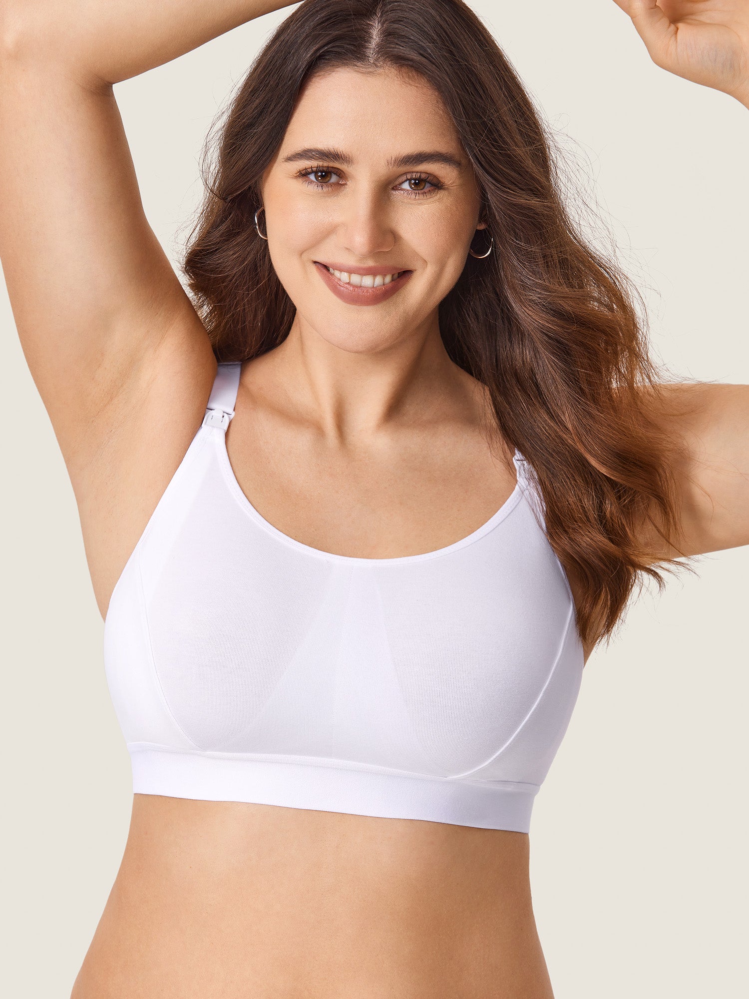 Women's Cotton Plus Size Nursing Sport Bra Black