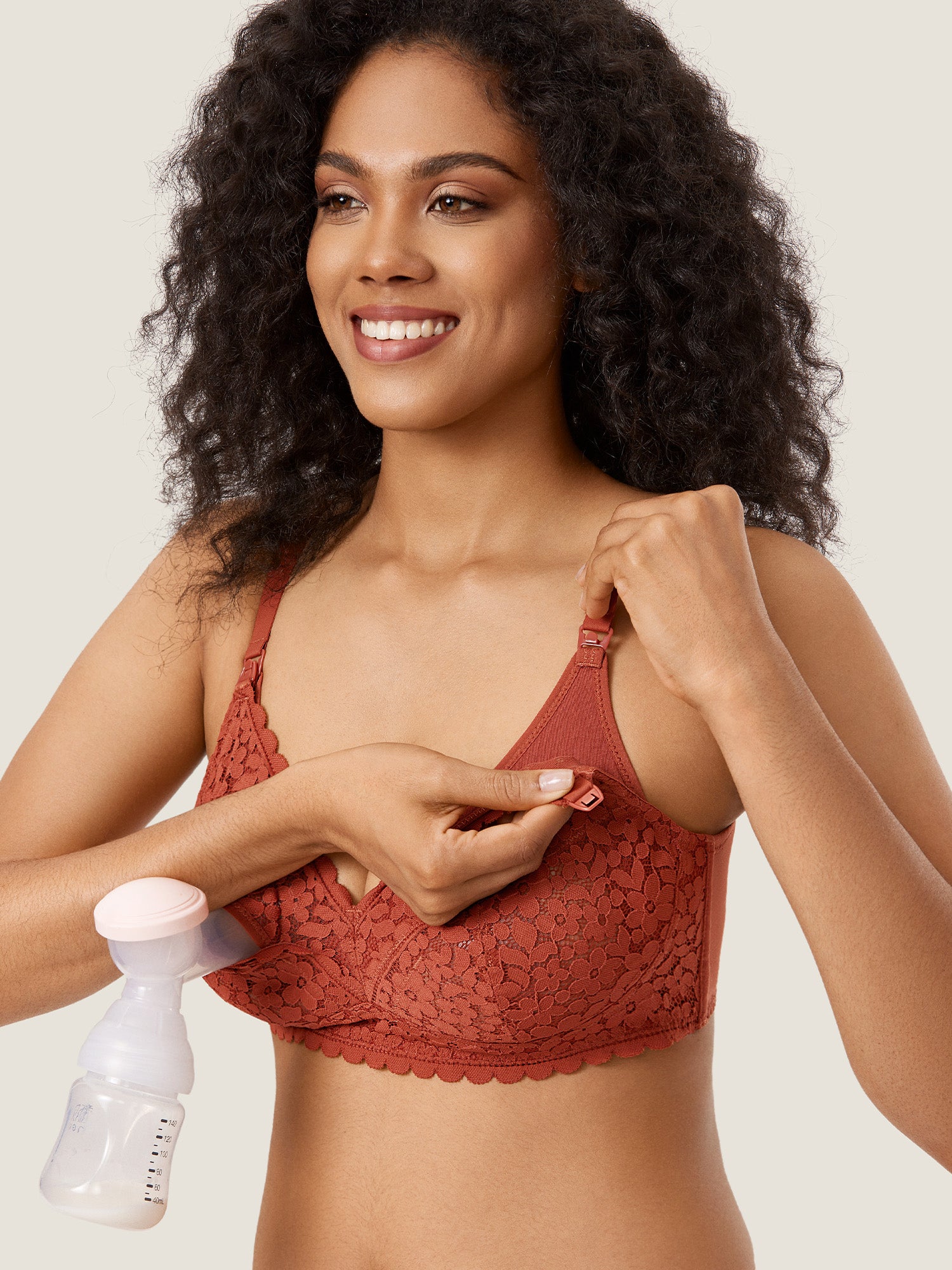 Lace Hands Free Pumping Bra