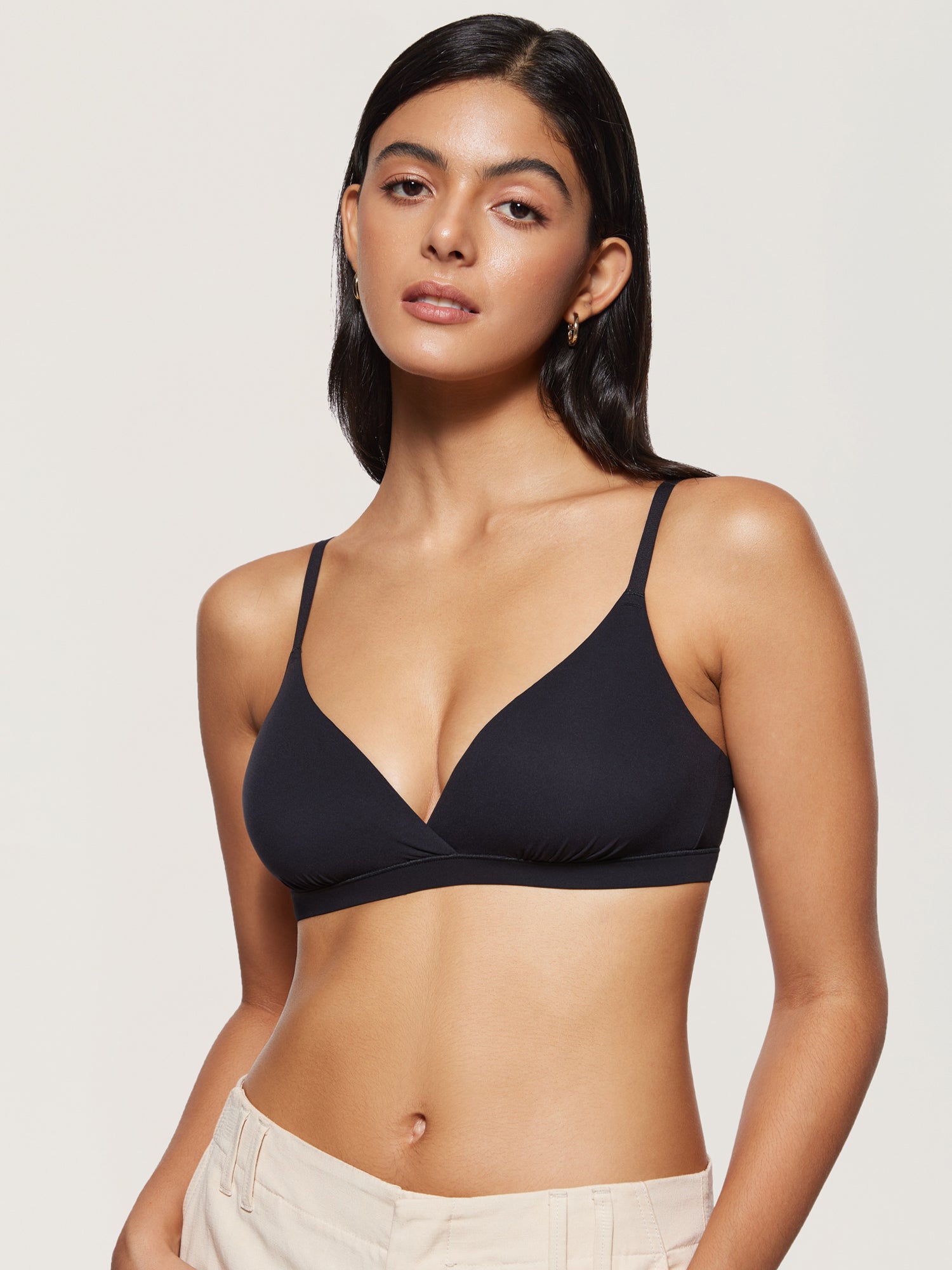 Women's Inbarely® Crossover Everyday Bralette White