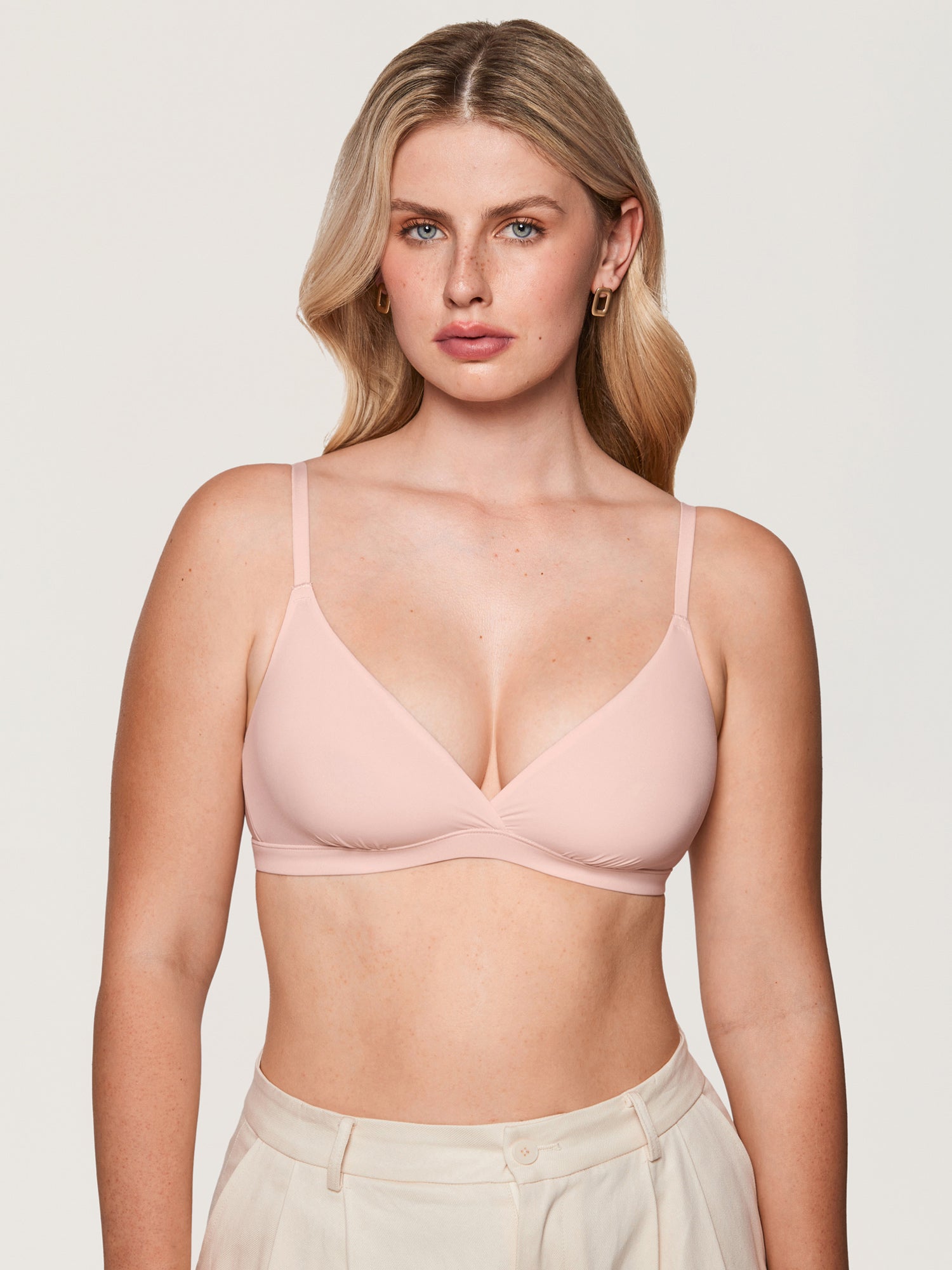Women's Inbarely® Crossover Everyday Bralette Hazelnut