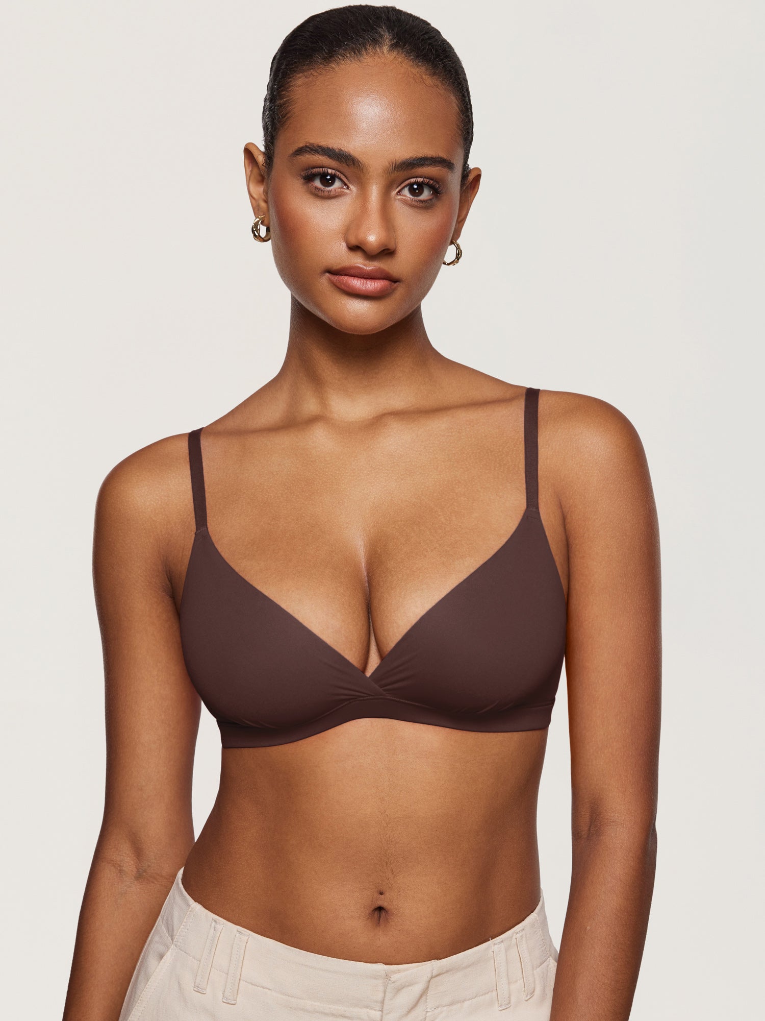 Women's Inbarely® Crossover Everyday Bralette Snow White