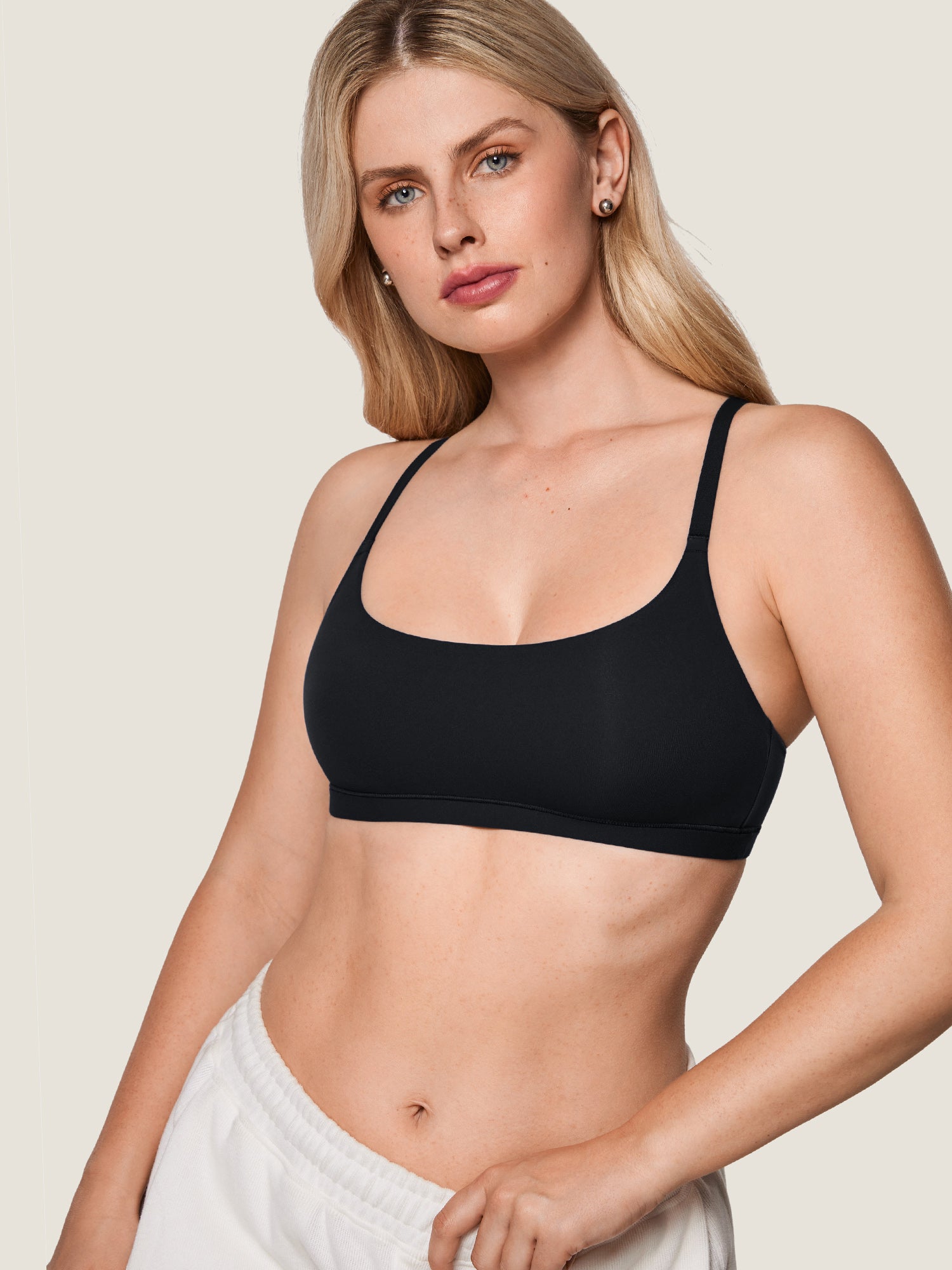 Inbarely® Racerback Everyday Bralette Black