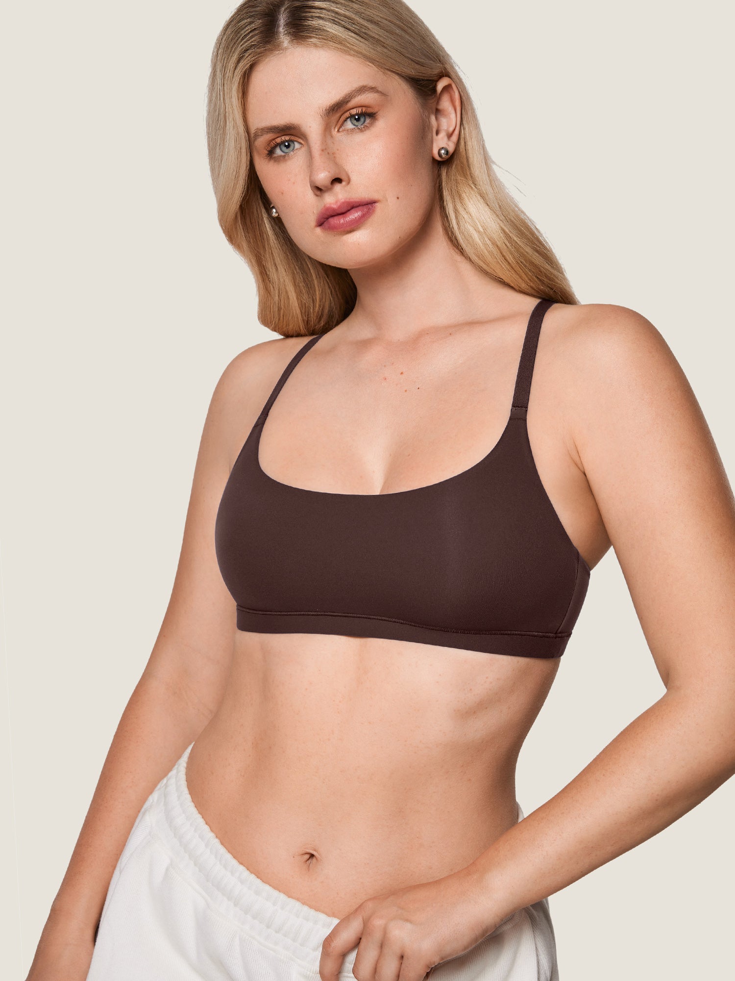 Inbarely® Racerback Everyday Bralette Hazelnut