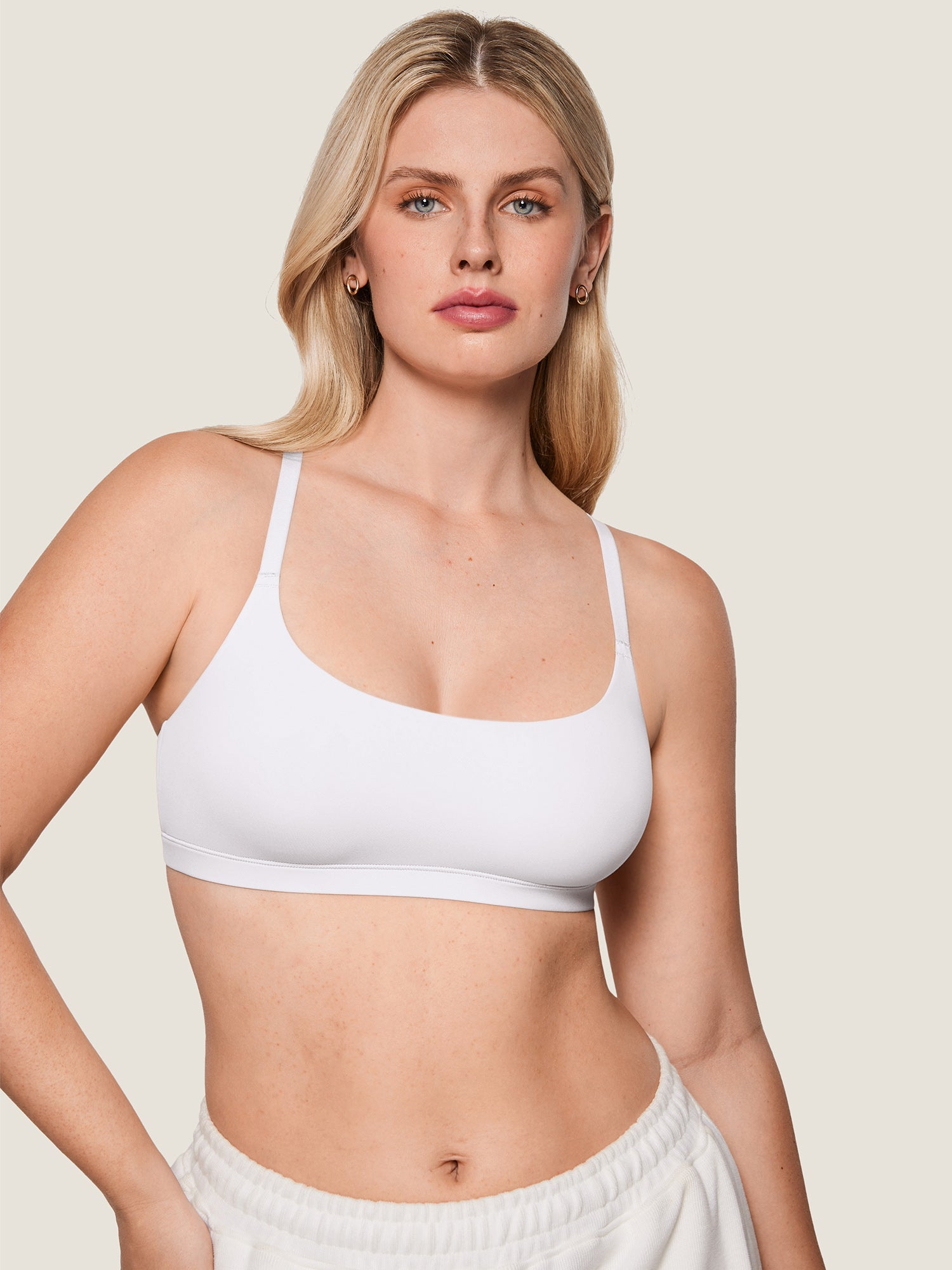 Inbarely® Racerback Everyday Bralette White