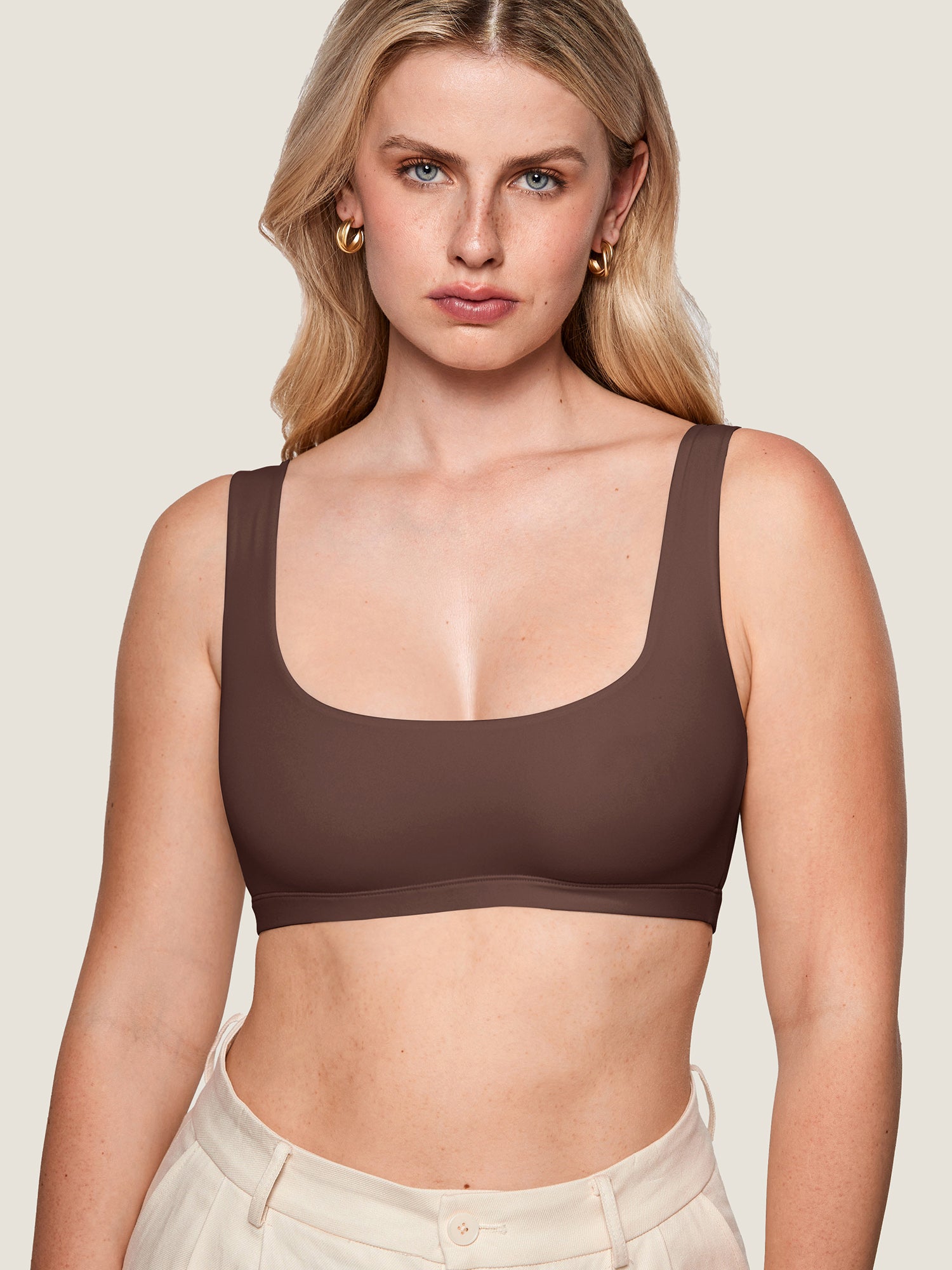 Inbarely® Soft Seamless Everyday Bralette Hazelnut