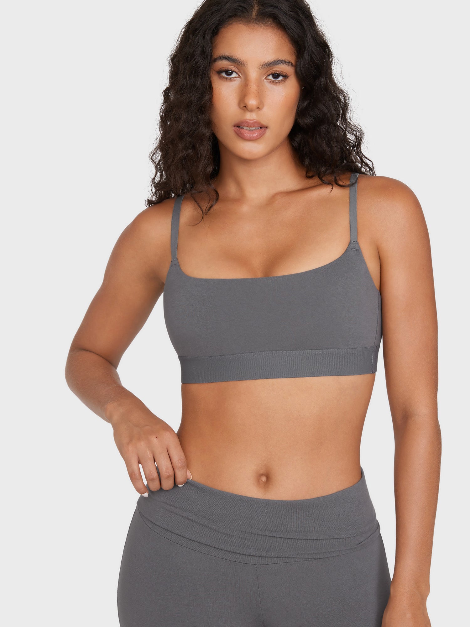 Basic Cotton Scoop Bralette