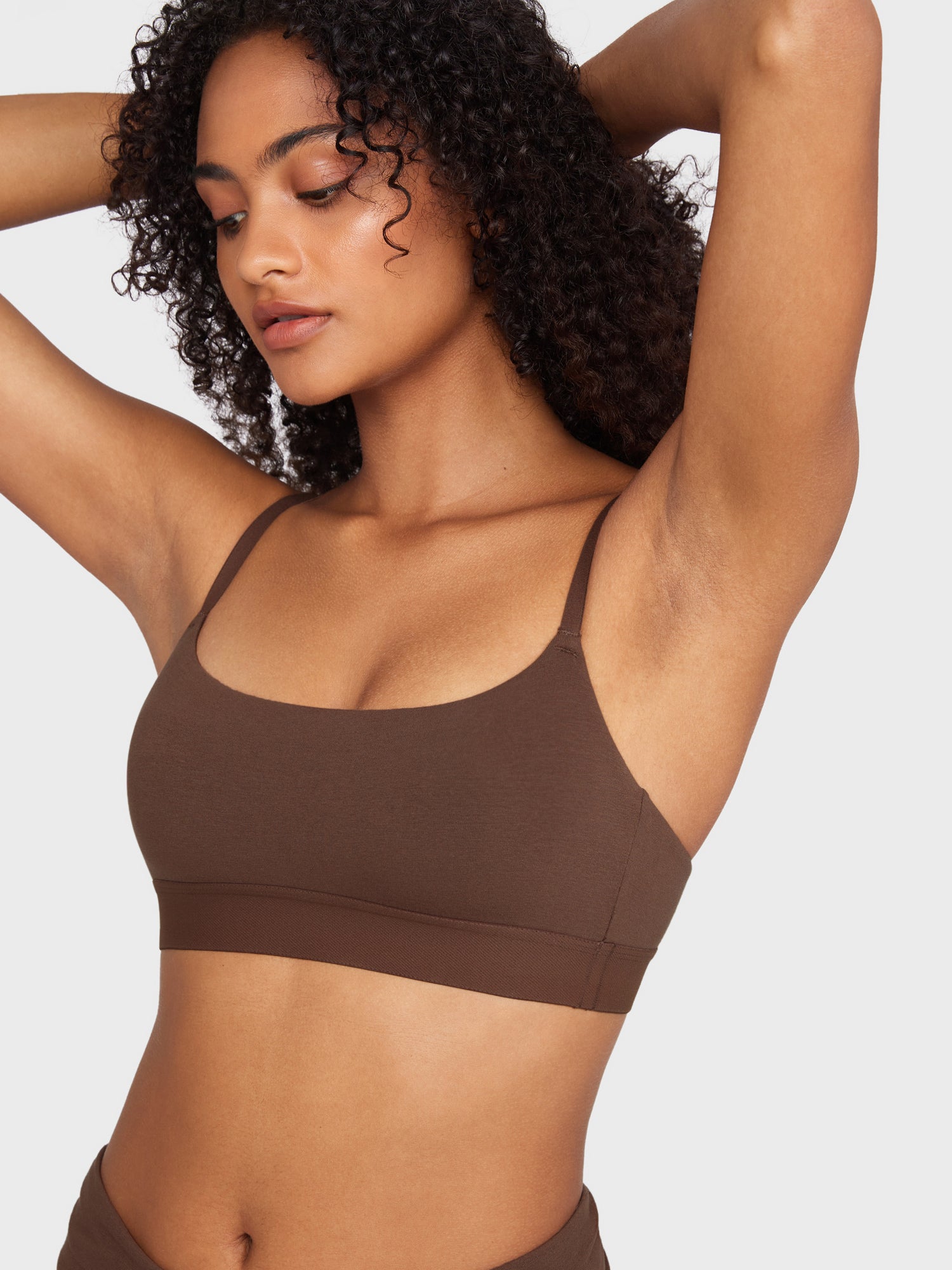 Basic Cotton Scoop Bralette